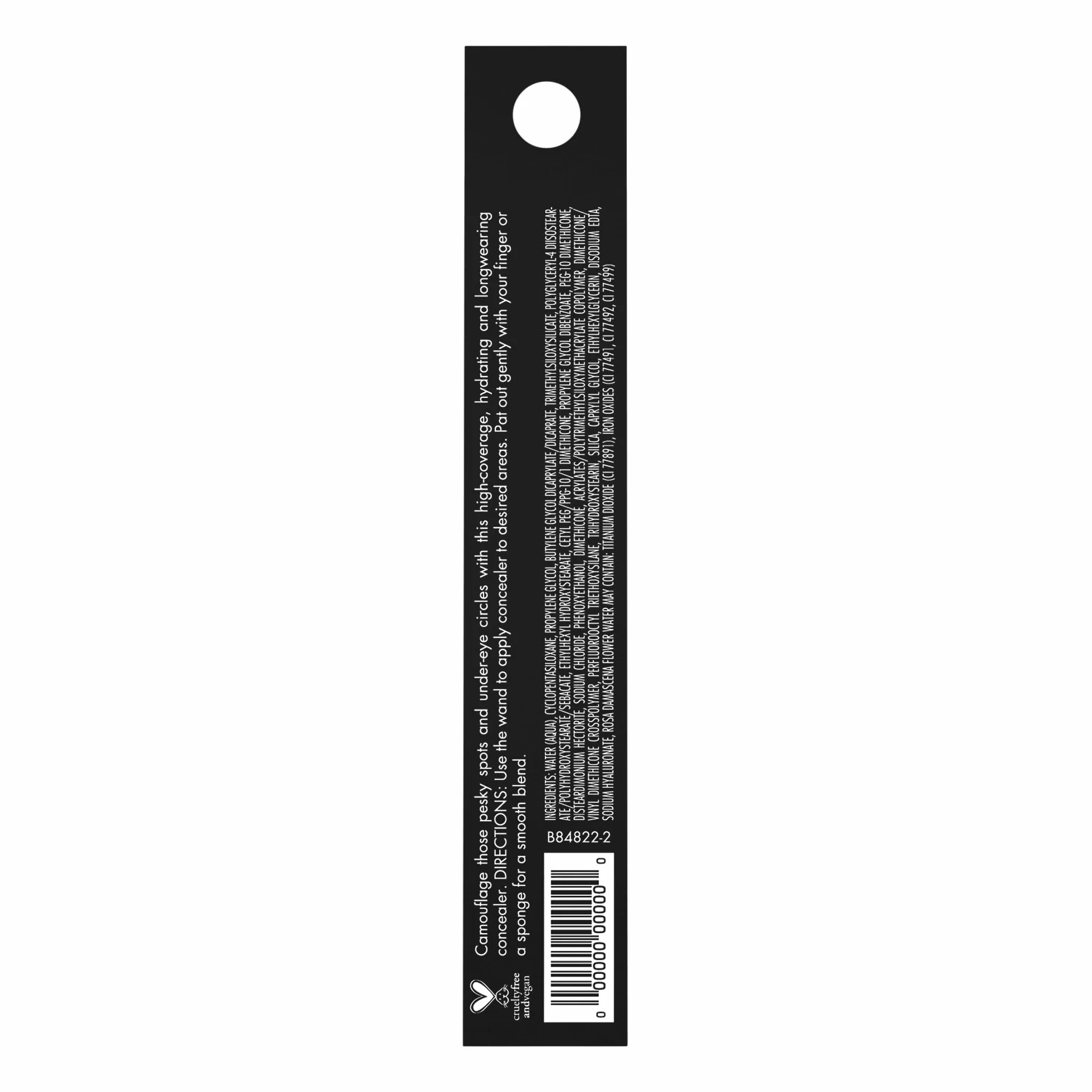 e.l.f., Hydrating Camo Concealer, leggero, coprenza totale, a lunga tenuta, nasconde, corregge, copre, idrata, illumina, finish satinato, resiste tutto il giorno, 6 mL (0,20 fl oz), Medium Peach