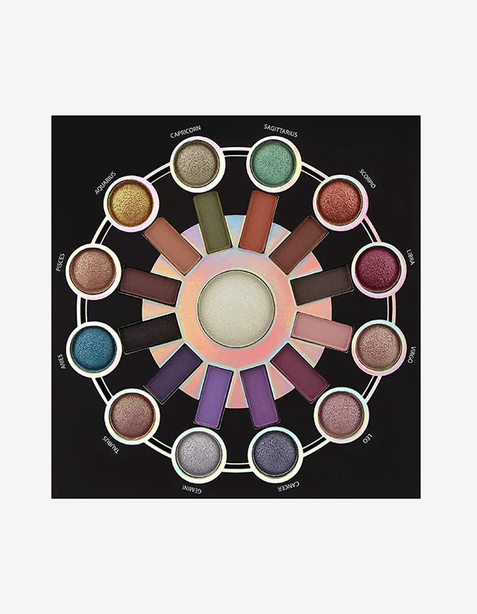 Palette di ombretti e highlighter in 25 colori, Zodiac