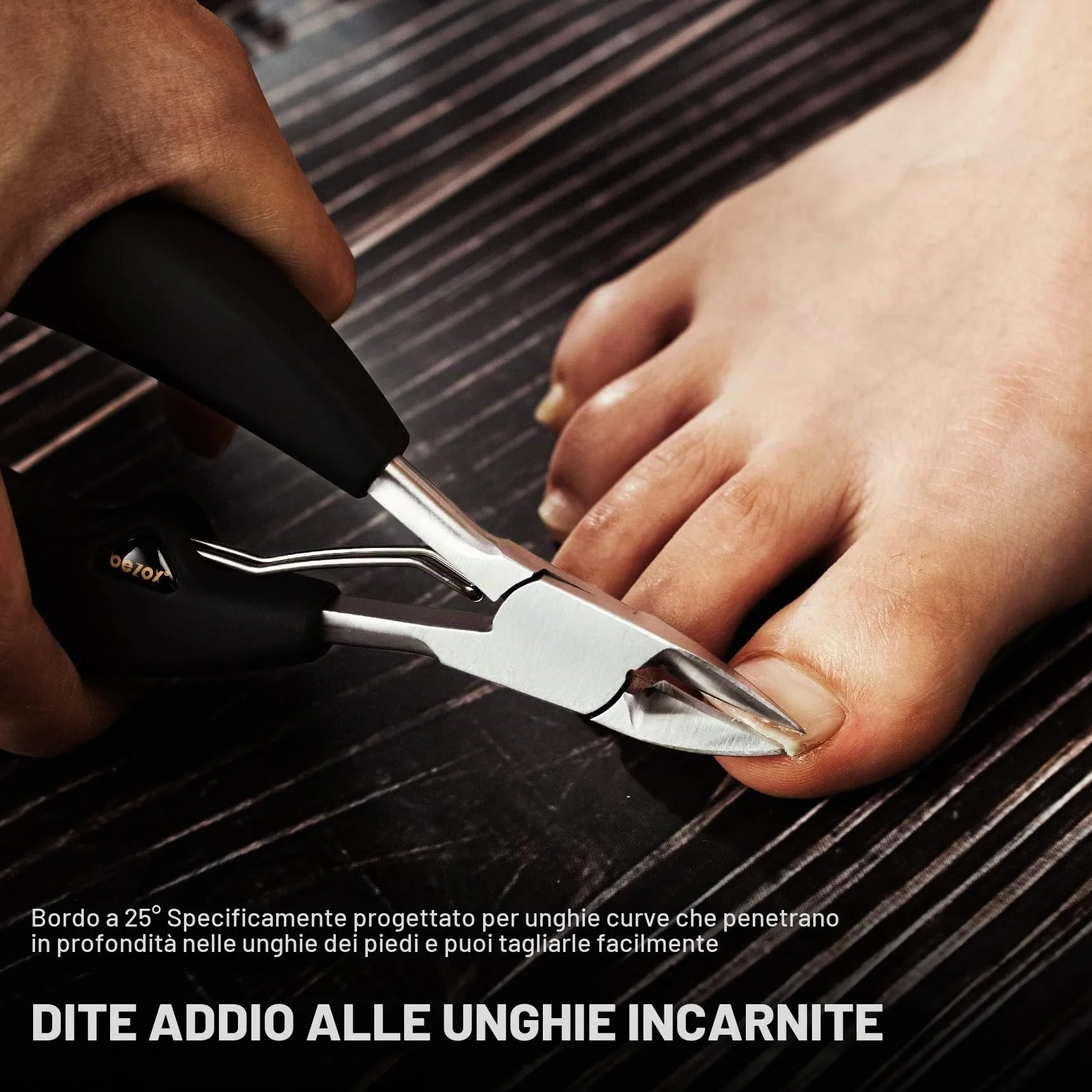 BEZOX Tronchesino Tagliaunghie In Acciaio Inox Di Precisione Per Unghie Incarnite Mani