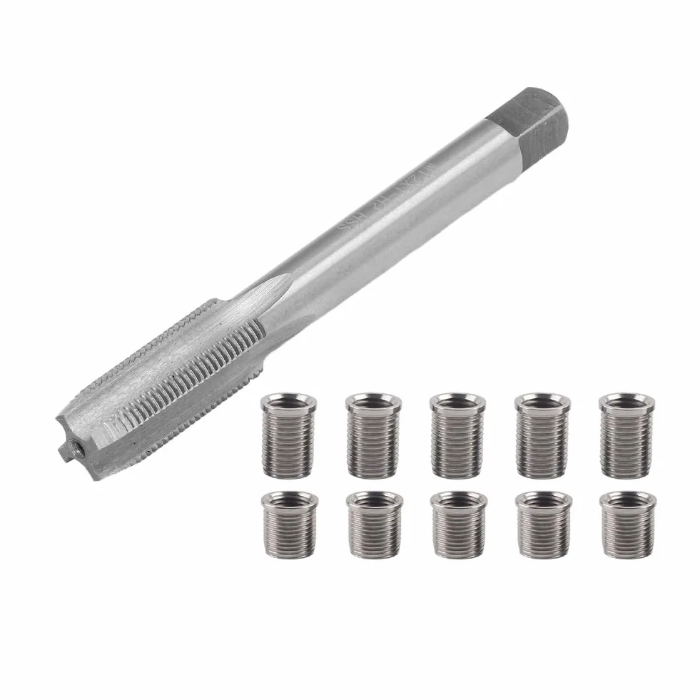 Strumento Riparazione Filettatura Candela M10X1.0 M12X1.0 Inserti Rubinetti Metallo Auto Hardware Universale