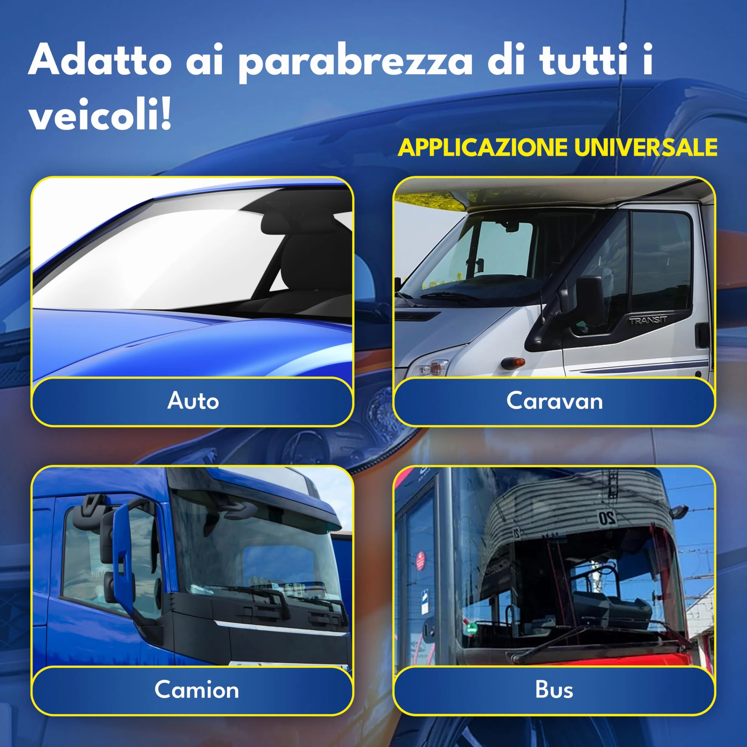 ATG® Kit riparazione parabrezza auto – Resina riparazione vetro per crepe e scheggiature