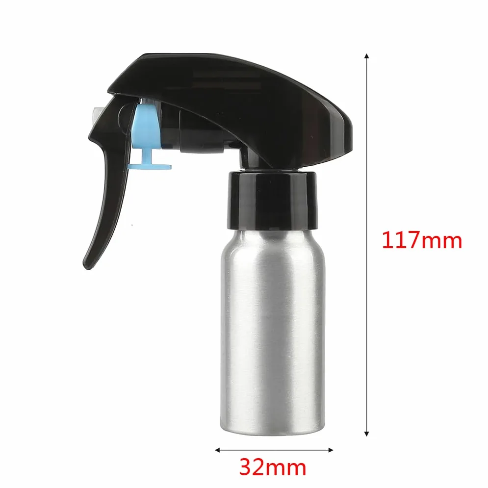 12 Pezzi 30 ml Bottiglie Spray Argento Vuote in Alluminio con Pompa Nera Fine Nebbia Flacone Spray per Giardinaggio, Piante, Fiori, Parrucchiere, Cosmetico, Viaggiare