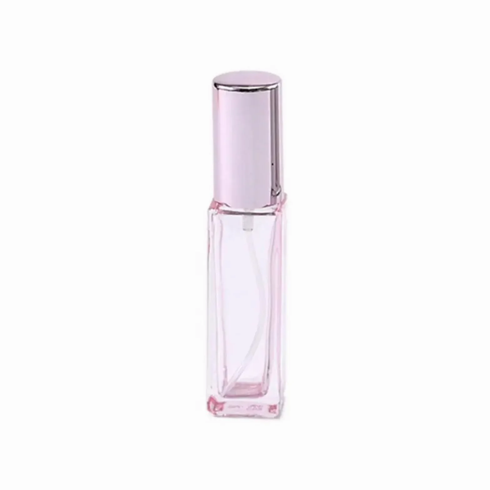 Bottiglia Di Profumo Ricaricabile 3 pezzi flacone spray quadrato colorato portatile 10 ml 20 ml flacone di profumo in vetro a nebbia fine mini flaconi di campione di profumo trasparente da viaggio(Pin