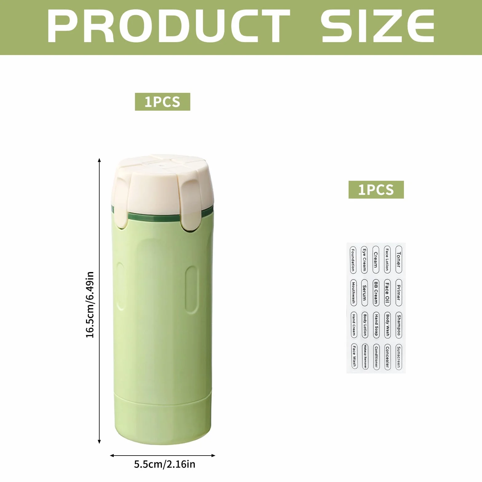 Dispenser da viaggio 4 in 1,Flaconi da Viaggio,Contenitori Portatili Ricaricabili a Prova di Perdite,Contenitori Portatili a Prova di Perdite,con Scala ed Etichetta,per Viaggi,Campeggio