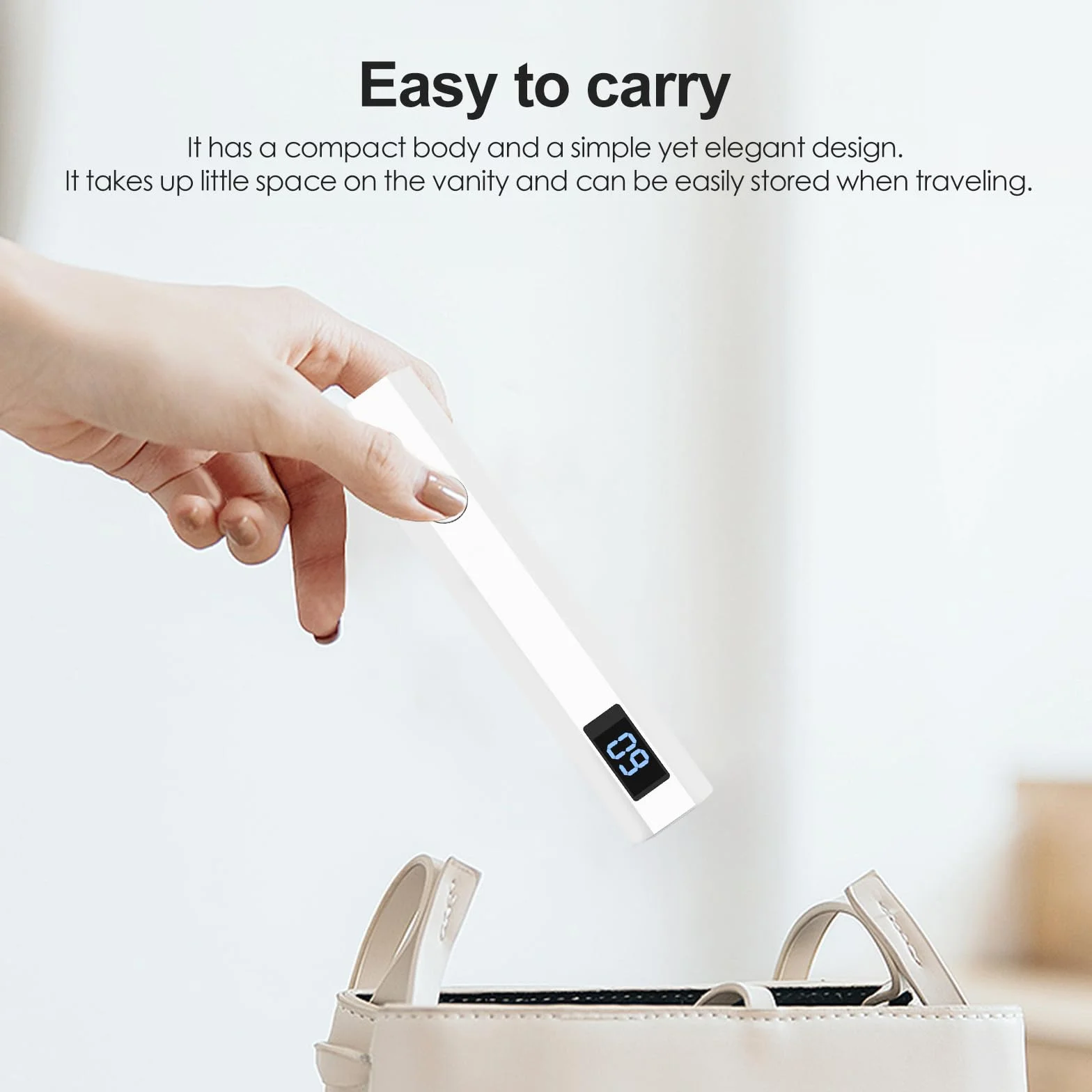 Lampada UV LED Unghie 3W Mini Portatile USB Ricaricabile Penna Asciuga Unghie Salone Casa Bianco