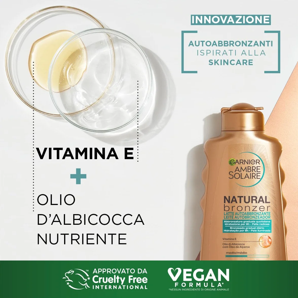 Garnier Natural Bronzer Latte Auto abbronzante 175ML