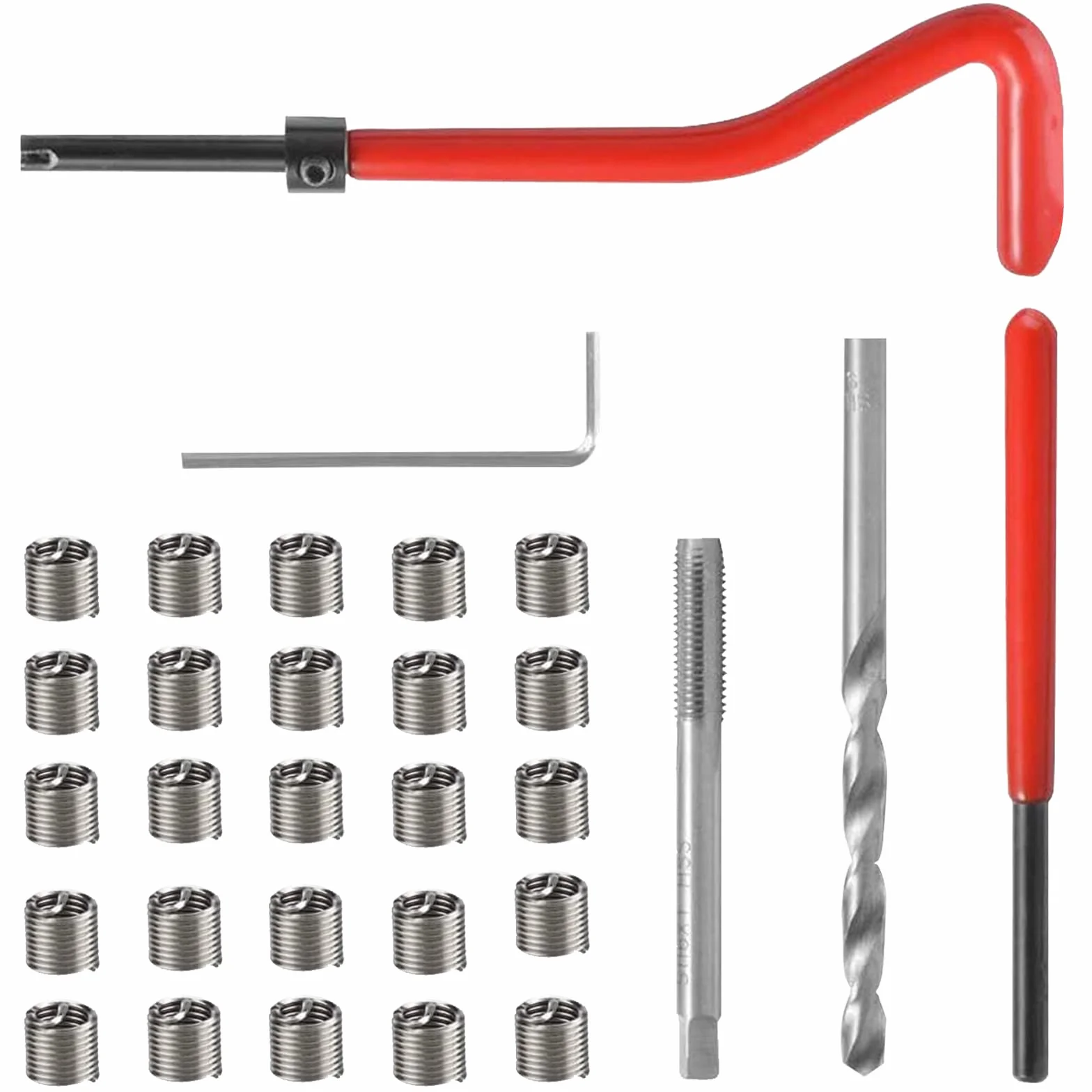 Kit Riparazione Filetti Acciaio Inox Filettatura Interna Inserti Filettati
