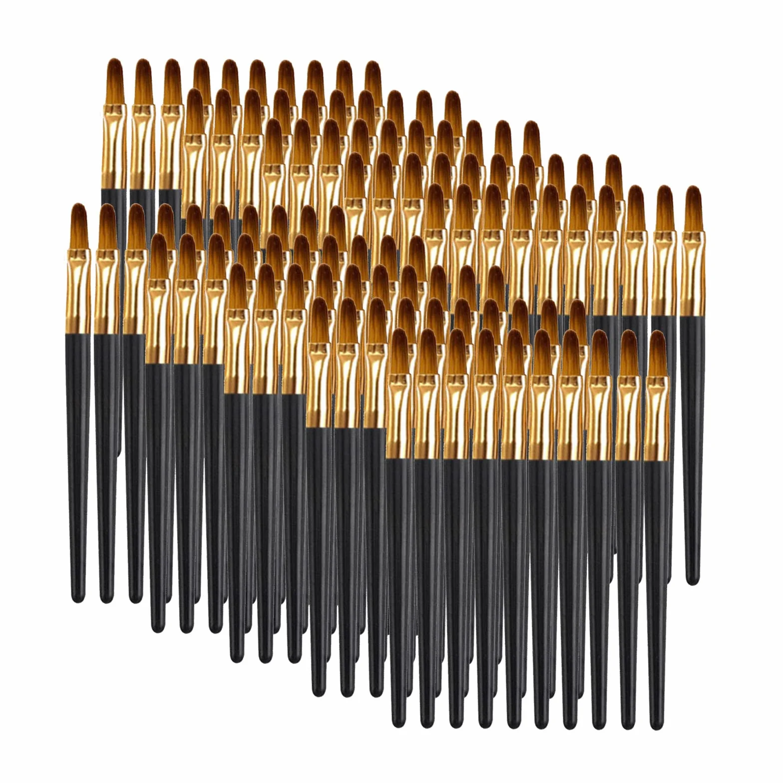 RoseFlower doppia testa usa e getta trucco pennello 100pcs, pennello per labbra per trucco monouso portatile, applicatore di pennelli per labbra, applicare uniformemente, Nessun spargimento #5