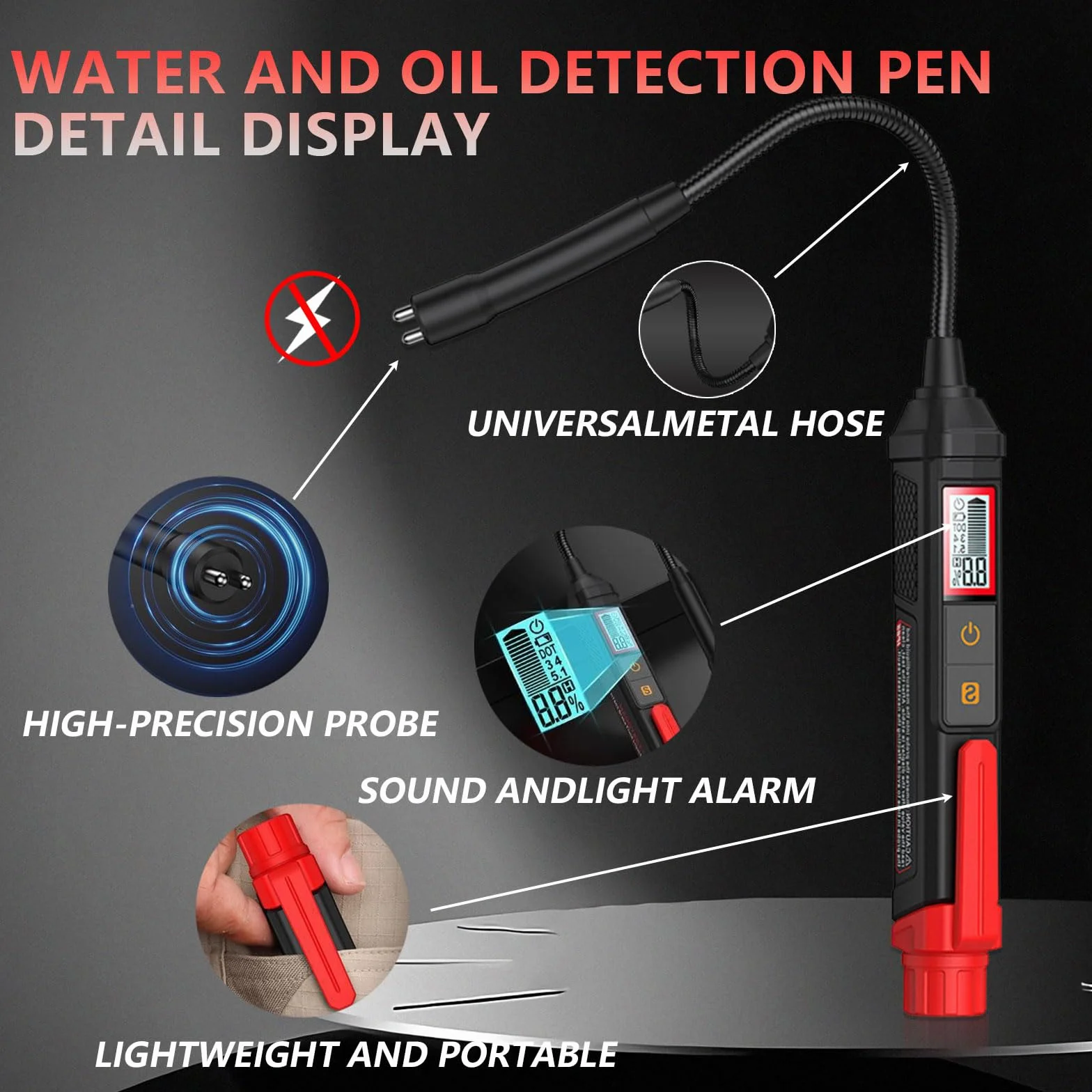 Tester del Liquido dei Freni con LED DOT3 DOT4 DOT5.1 per Auto e Moto