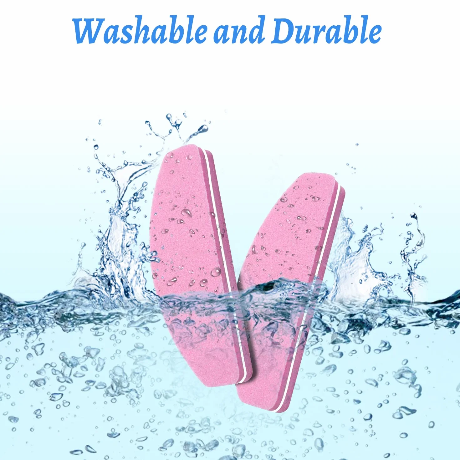 20 PCS Buffer per Unghie, Buffer Blocco per Unghie in Gel Acrilico Naturale, 100/180 Buffer Unghie Professionale per Levigatura per Smalto a Doppia Faccia (Rosa)