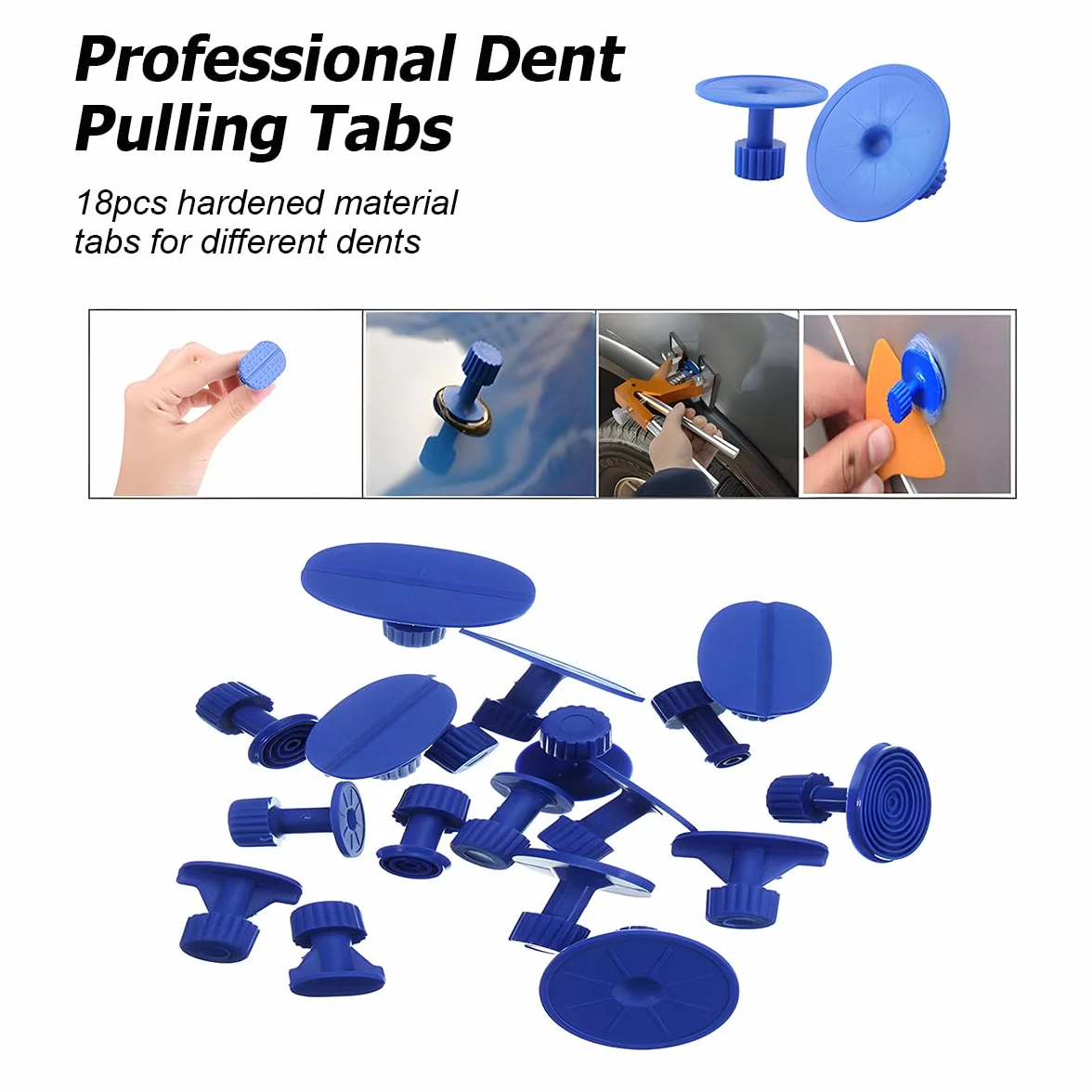 Kit Riparazione Ammaccature Auto Vernice, Strumento Rimozione Ammaccature con Linguette Colla Estrattore