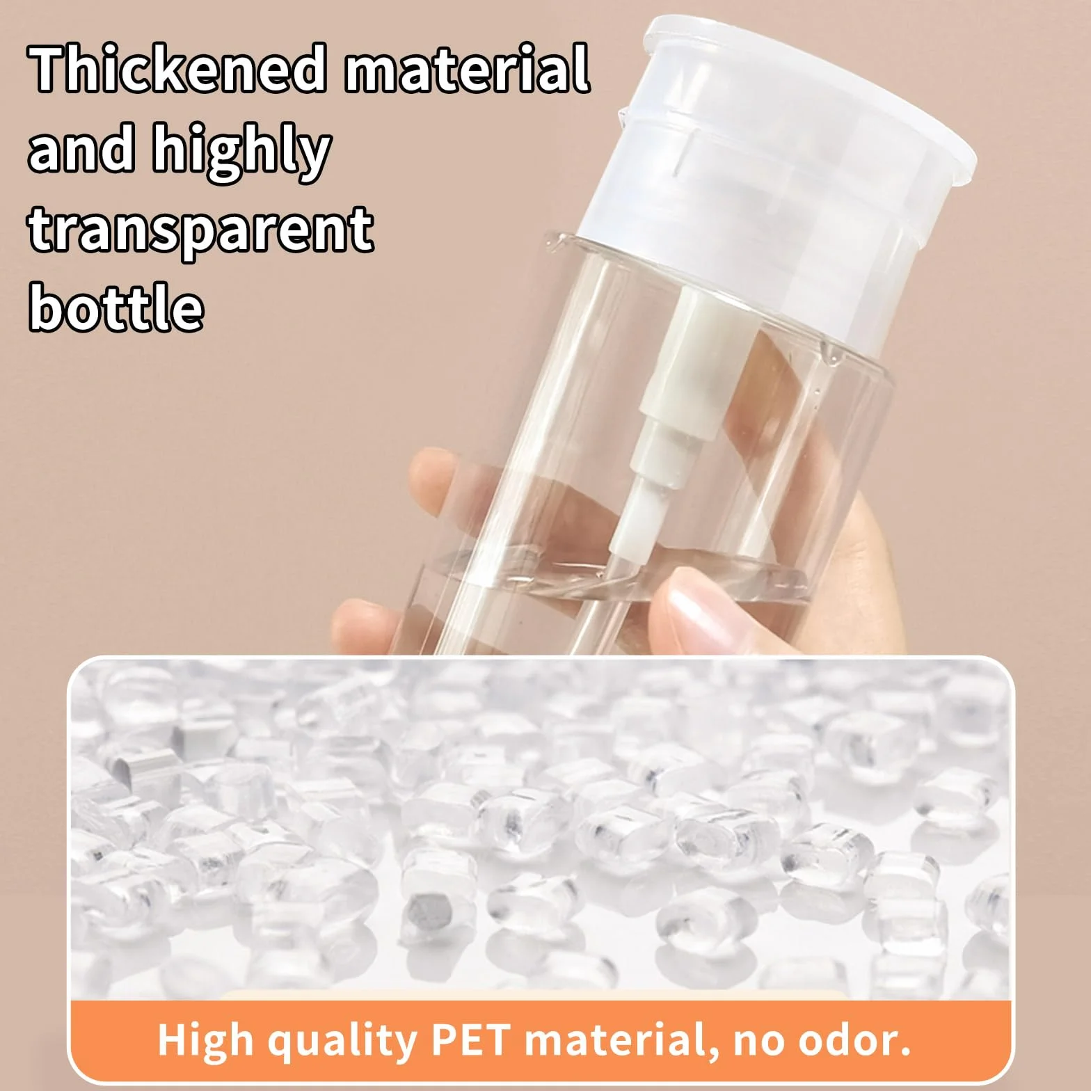 4 Pezzi Dispenser per Smalto, Pompa in Plastica, Contenitori per Liquidi, Bottiglie Vuote Riutilizzabili con Pompa, Bottiglia Trasparente per Smalto e Struccante