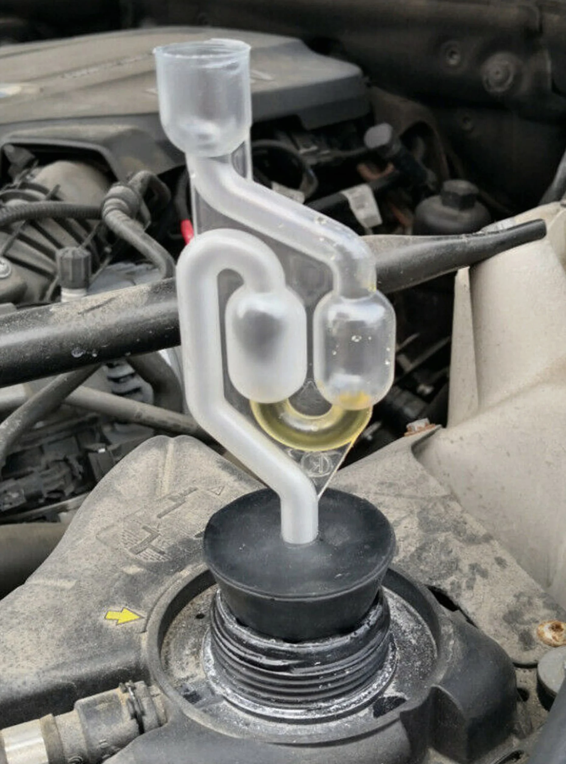 RELD Tester di guarnizione a testa cilindrica, analizzatore CO2 per acqua refrigerante universale per auto e moto, 50 test