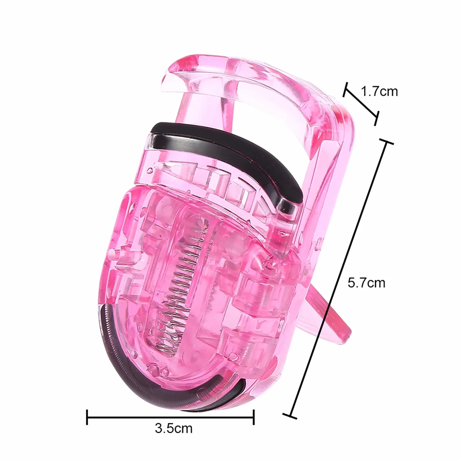 Jurupi Mini Clamp/Holder per Bigodino per Ciglia Portatile con Calittini Ciglia in Gomma Clamp/Holder Cosmetici di Cosmetica Rosa (Rosa)