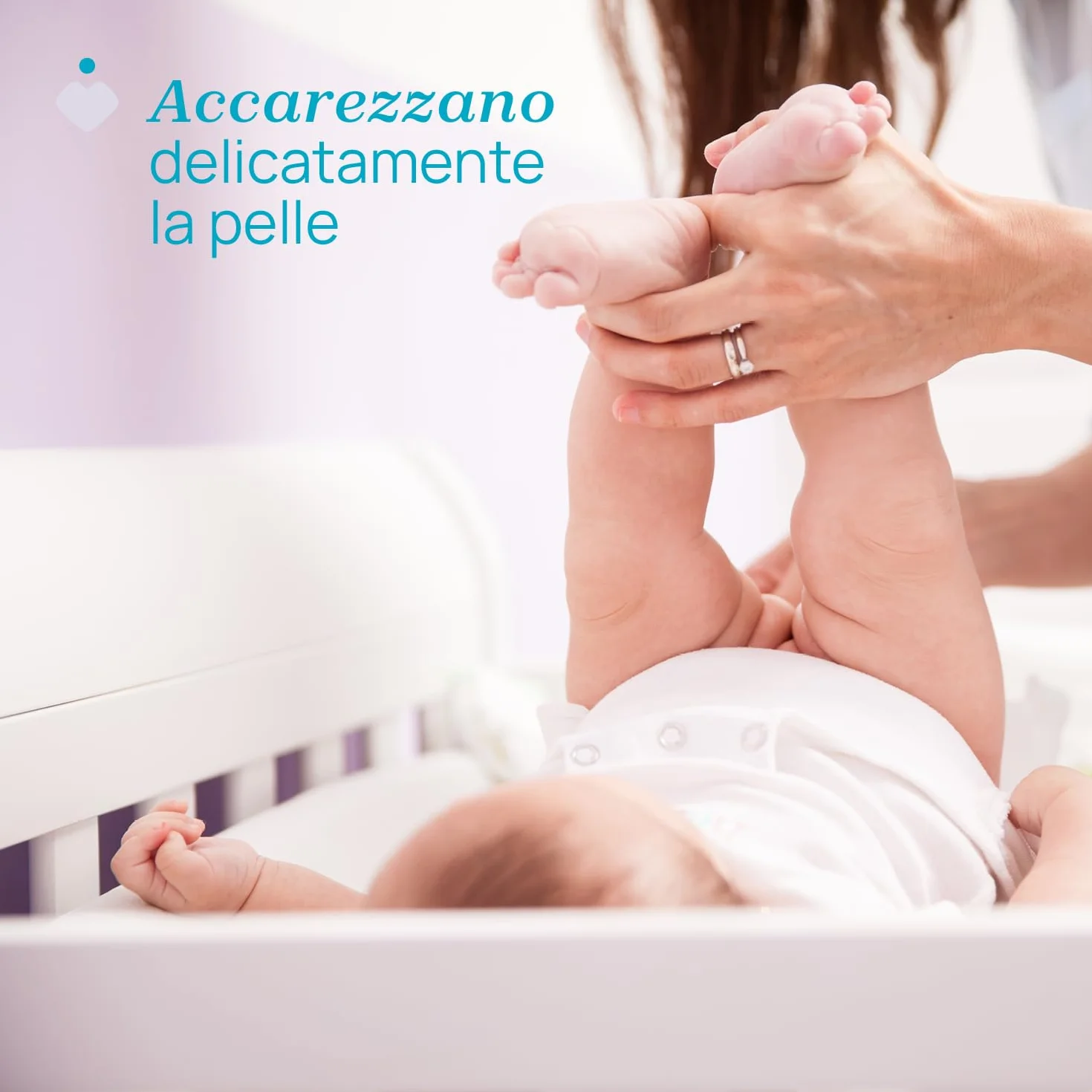 Chicco Baby Moments Quadrotti Morbido Cotone Pulisce Delicatamente Baby Skin Bianco 60 Pezzi 0+ Mesi