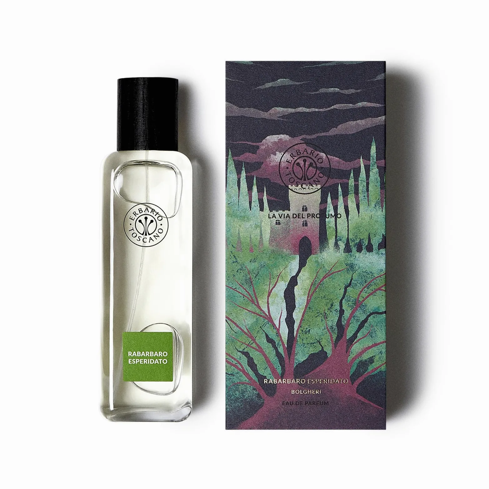 ERBARIO TOSCANO - Rabarbaro Esperidato Eau de Parfum 100ml | Fragranza Agrumata Fruttata con Note di Rabarbaro Mandarino Cassis