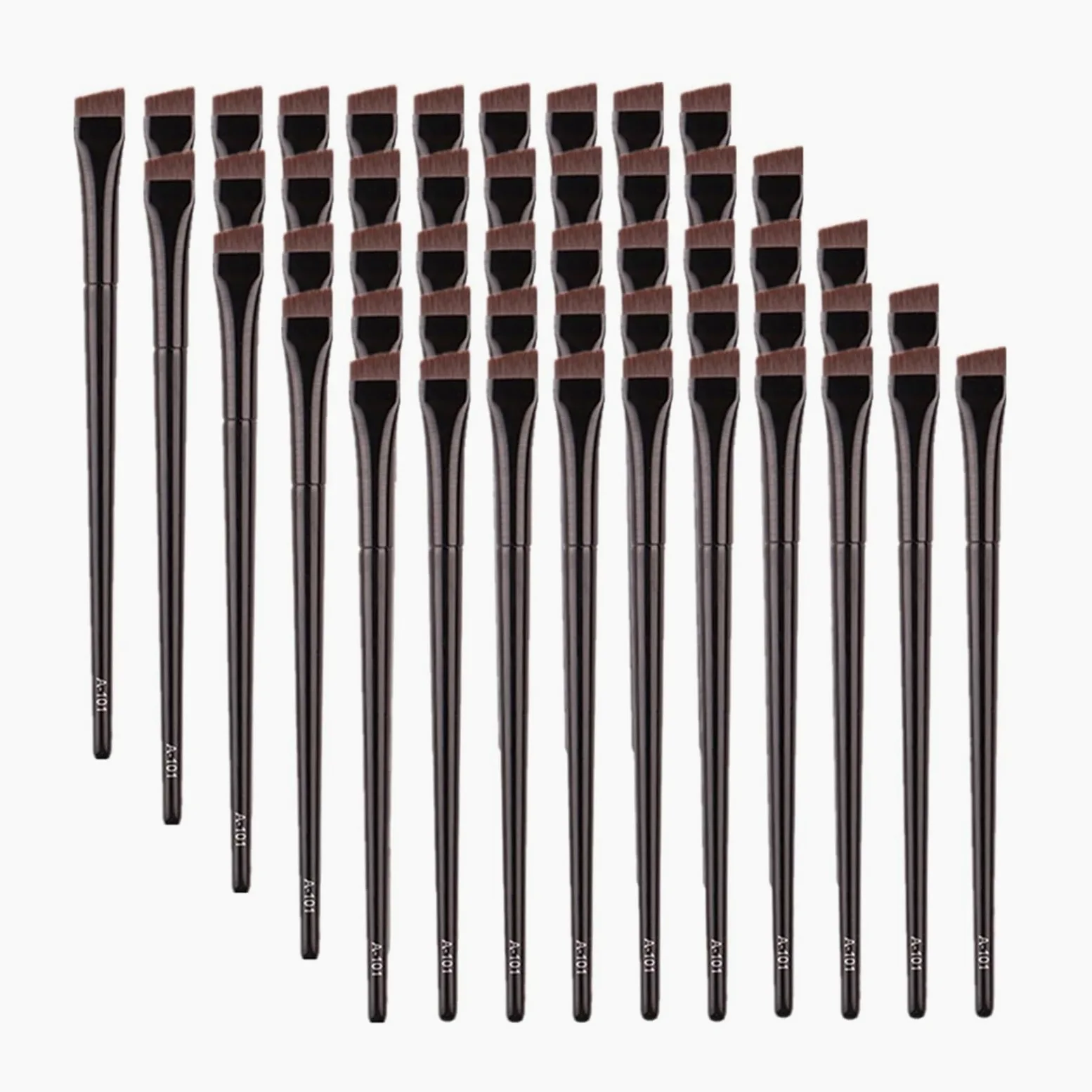 5/10/20/50 pezzi pennelli trucco contorno sopracciglia pennello eyeliner professionale super sottile angolato liner pennello occhi strumenti trucco (colore: 20 pezzi T22)