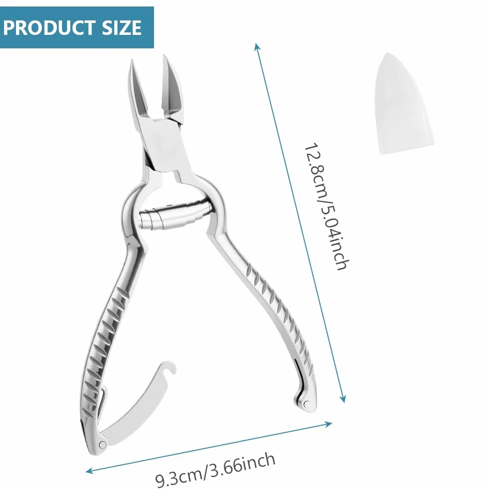 Beugo Professionale Tagliaunghie, Unghie dei Piedi in Acciaio Inox Tagliaunghie, Tronchese per Unghi dei Piedi Incarnite, Tagliaunghi Zucca Olecranon, per Unghie Incarnite e Spesse