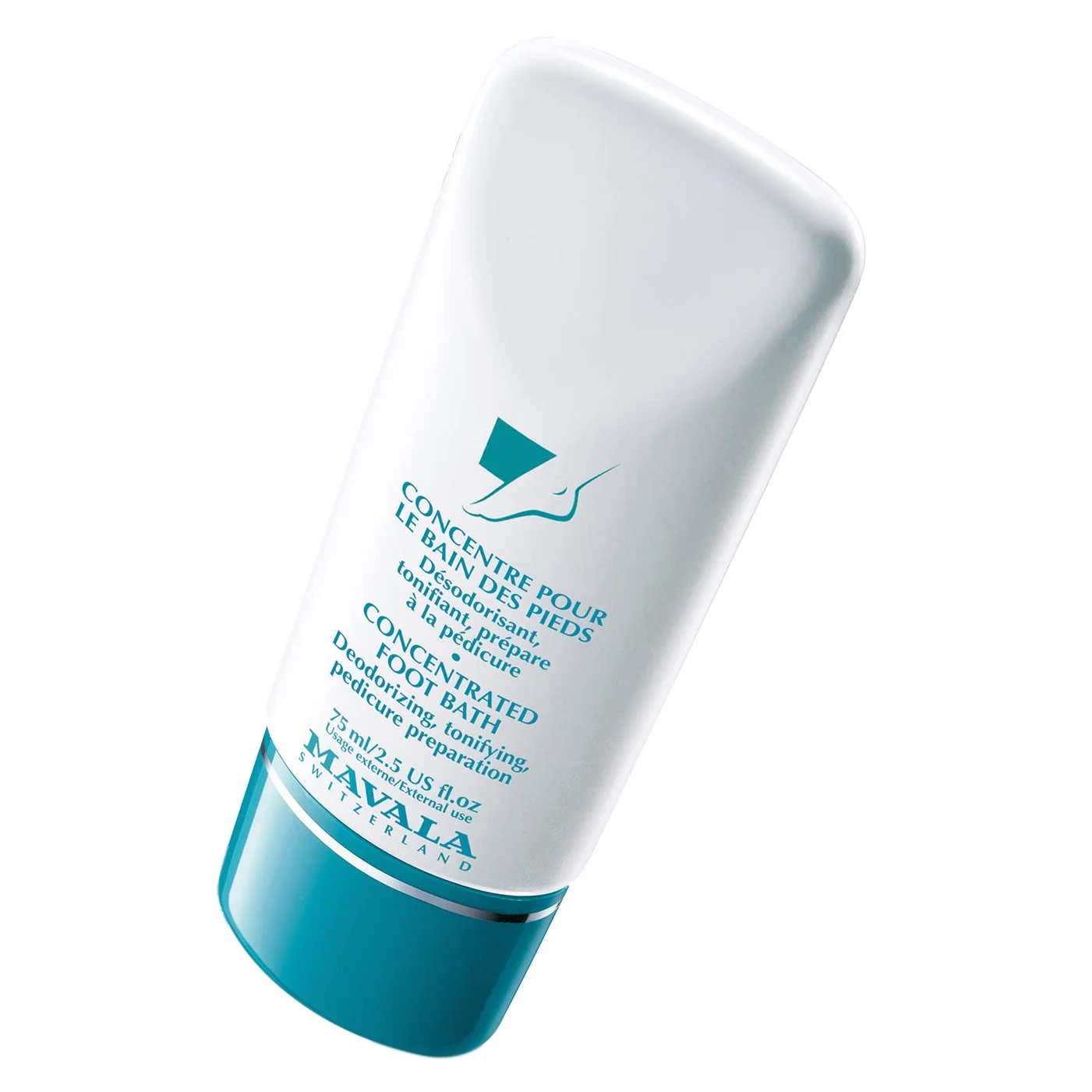 Mavala - Concentrato Bagno dei piedi - Trattamento deodorante e tonificante - Preparazione alla Pedicure - Azione emolliente - Profumo essenza eucalipto e limone - 75 ml