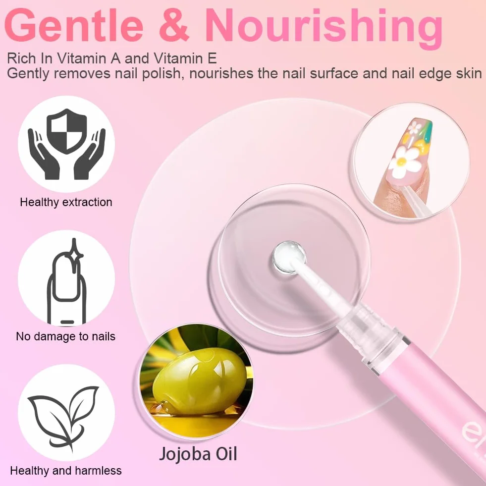 LOPHE Nail Art Polish Corrector Pen, Penna Correggi Smalto, Risultato Immediato, Accessori Gel Unghie, 3 ml