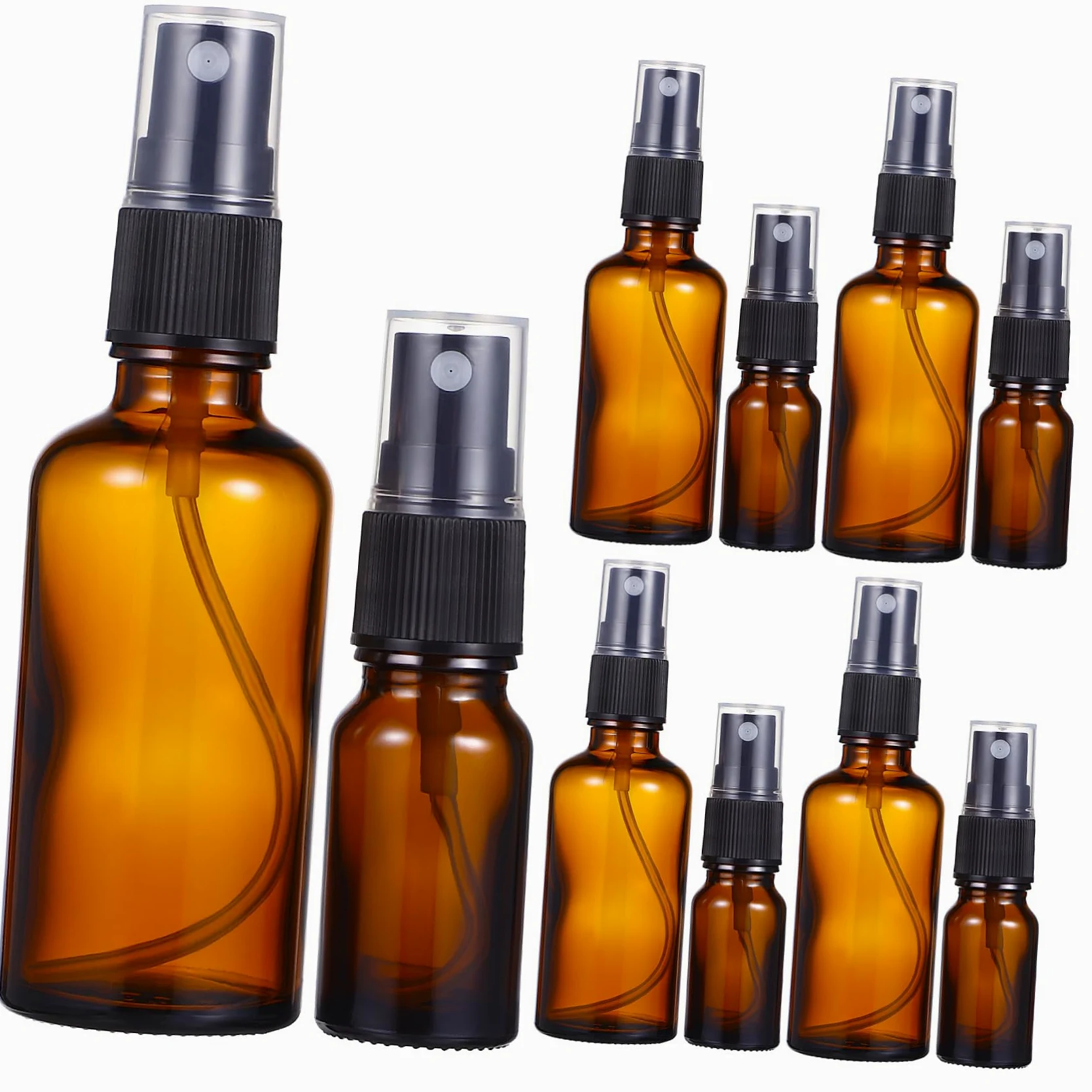 Gatuida 10pezzi Spray in Vetro Vuoti Riutilizzabili e Ricaricabili Spray Per Essenziali e Cosmetici Viaggio