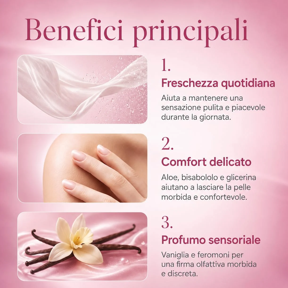 Linfa Cosmetics Aura Privée Deodorante Intimo ai Feromoni, Spray Donna con Profumo Vaniglia, Aloe, Ginseng, Guaranà e Bisabololo, Freschezza Anti Odore per Zone Intime Esterne, 100 ml