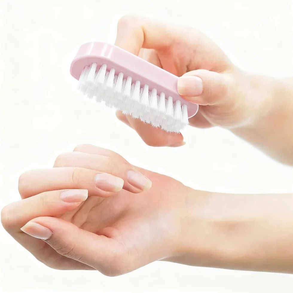 5 Pezzi Spazzola per Unghie Mani Tromba Fronte-retro Spazzolino Unghie Setole dure per Pulizia Delle Mani e Delle Unghie dei Piedi