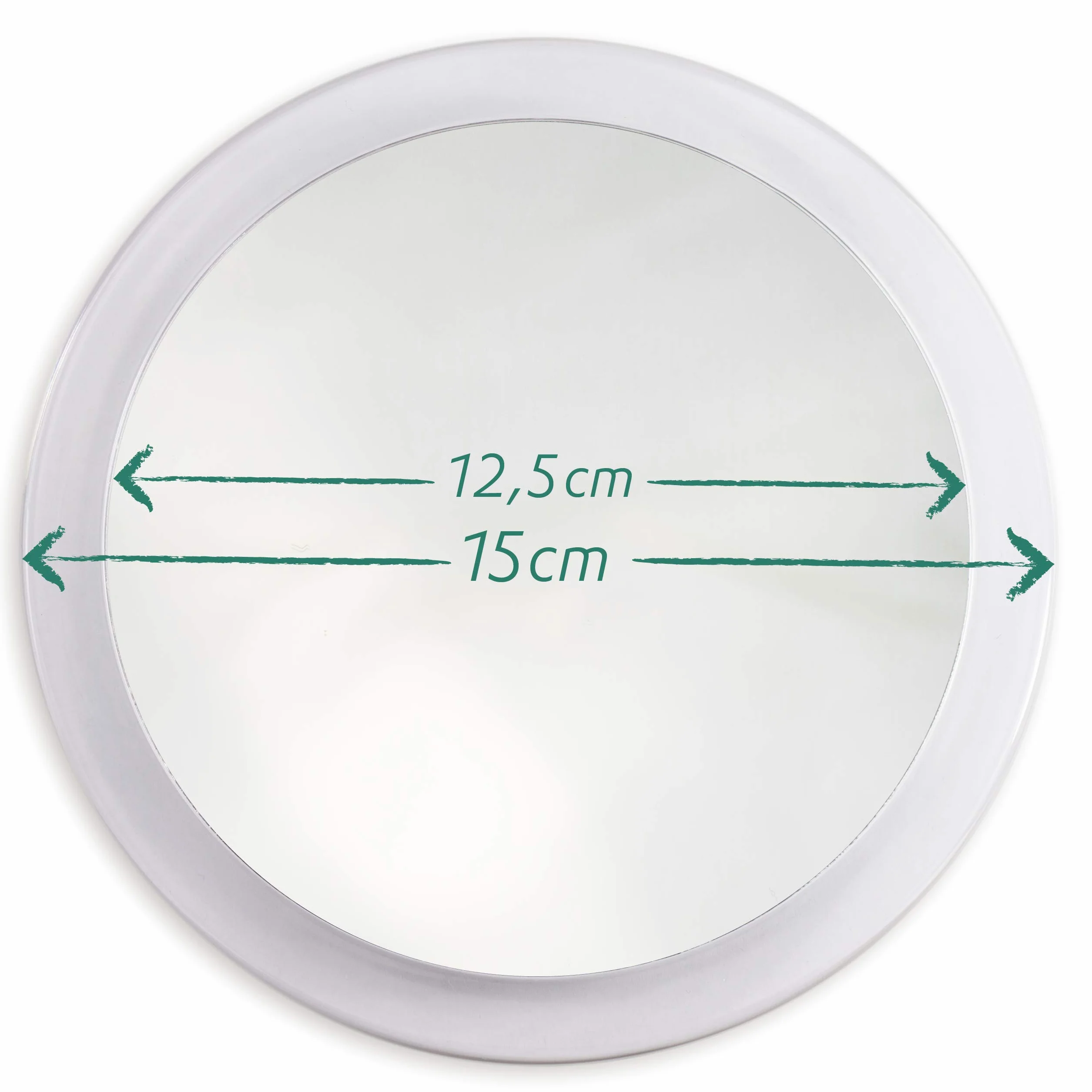 Fantasia Specchio ingrandente 10x acrilico ø 15 cm con ventosa