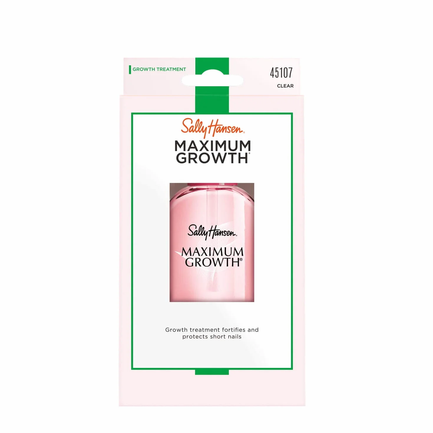 Sally Hansen Maximum Growth, Smalto Trattamento Allungante E Rinforzante Per Unghie Deboli, 13.3 ml, Confezione da 1