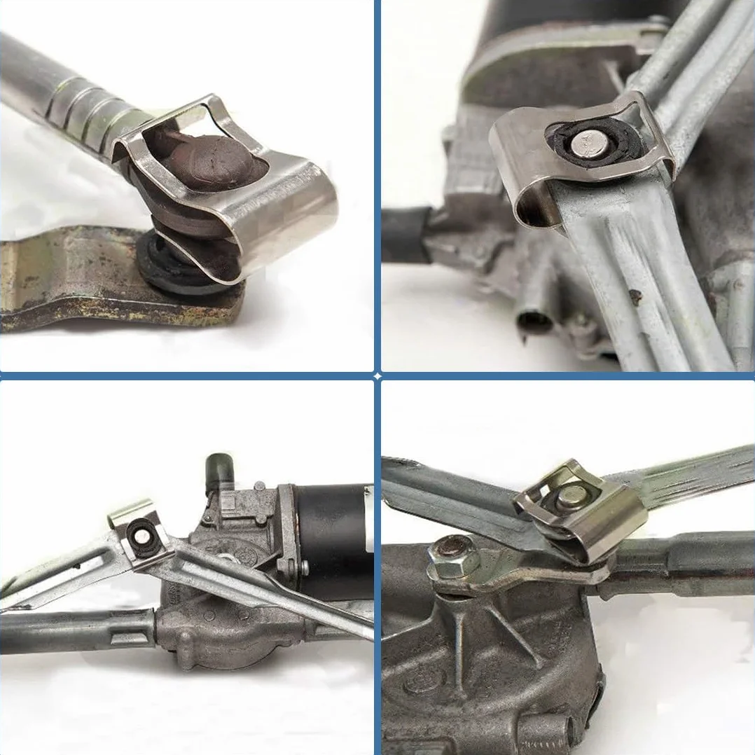 JEYORZY 6 Pezzi Clip del Tergicristallo, Kit di Riparazione Bracci Tergicristallo per Auto