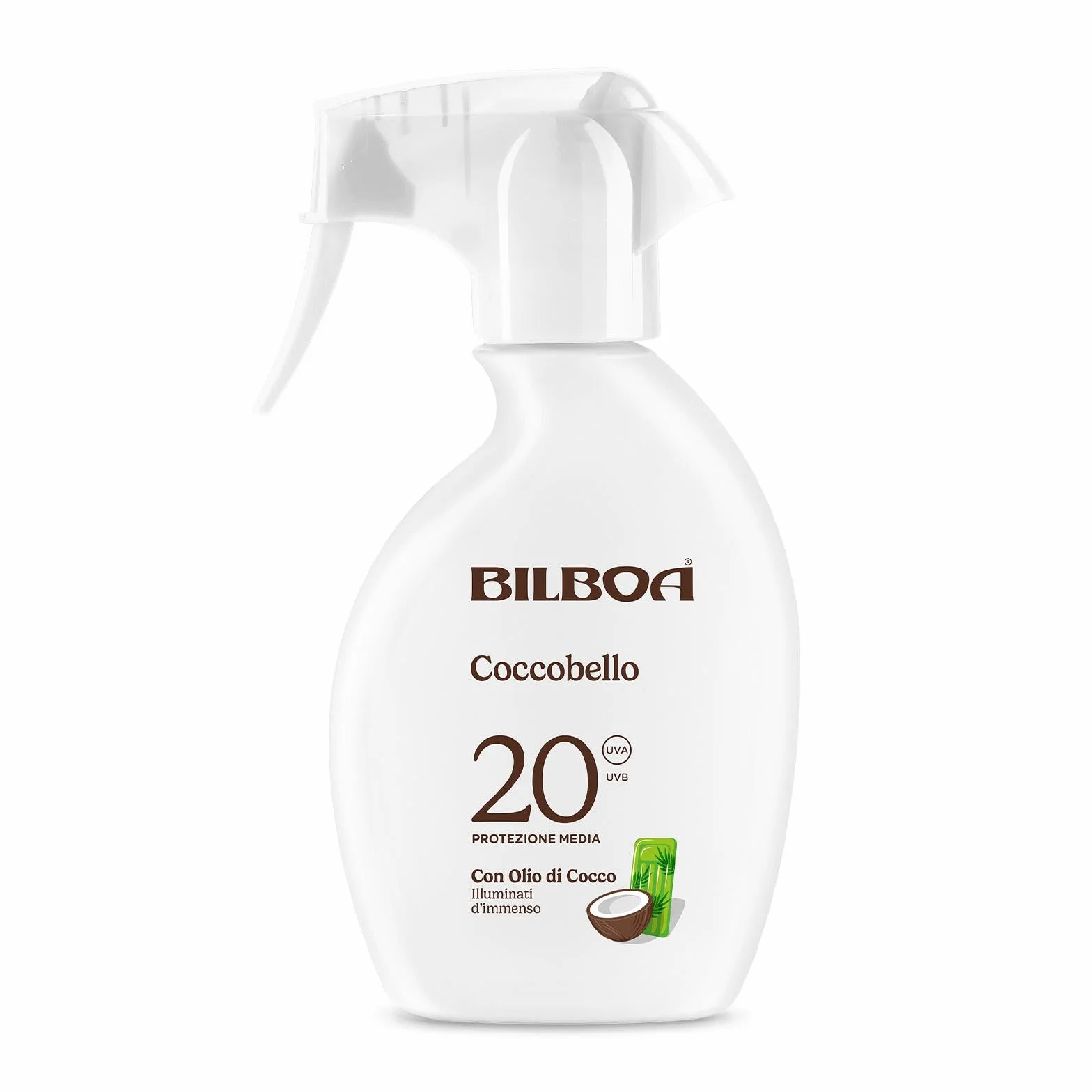 Bilboa Coccobello Trigger Solare SPF 20 Olio di Cocco 200 ml