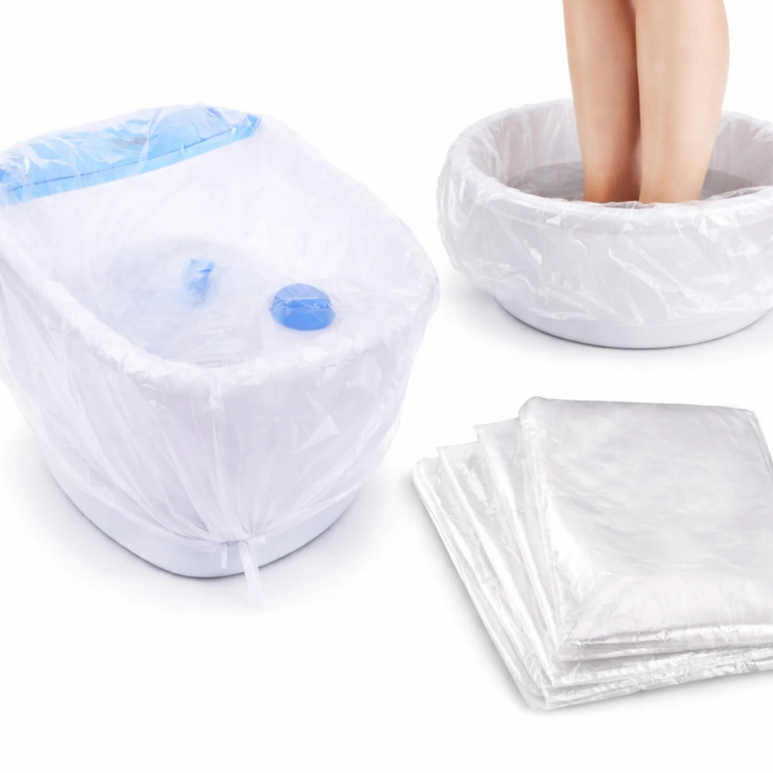 LALILL Sacchetti per pediluvio monouso 50 pezzi - Pedicure igienico - Protezioni per pediluvio