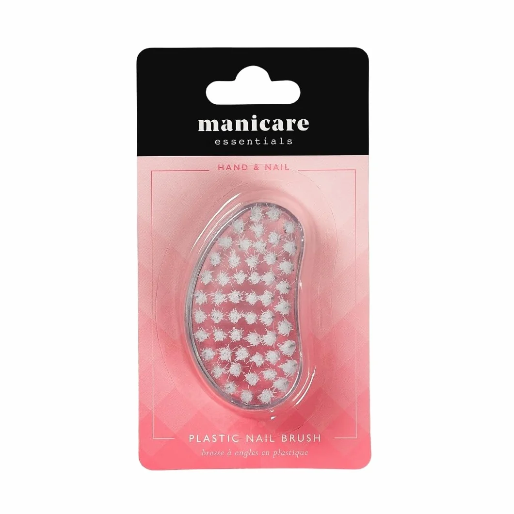Manicare Spazzola per unghie in plastica, spazzola igienica per la pulizia delle mani e delle unghie, spazzola per pulire sotto lo sporco e il grasso, setole solide e forti, per l'uso su unghie e