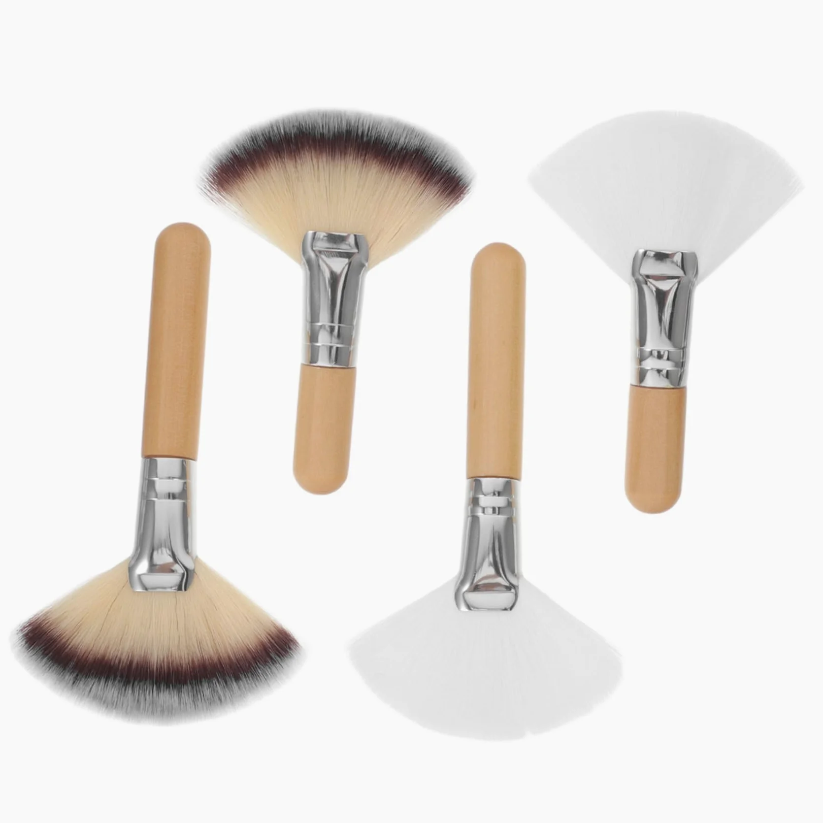 Mikinona 20 Pcs Pennello In Polvere Sciolto Makeup Brush Spoolie Extra Large Fan Polvere Pennello Trucco Viso Pennello Per Maschera Per Il Trucco Soffici Trucco Fan Delle Donne Spazzola