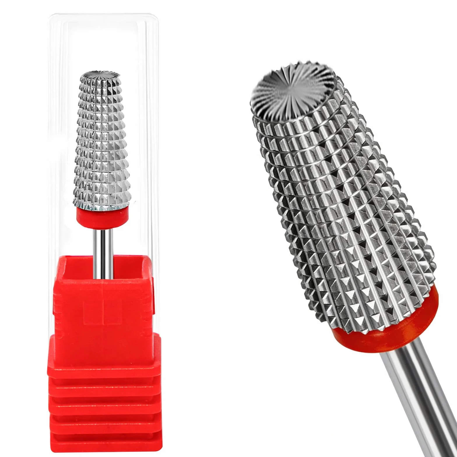 Punta per fresa per unghie 5 in 1 da 3/32", punte professionali in carburo per fresa per unghie, applicabili a manicure, pedicure e smalto gel. Alta efficienza e design scientifico per una facile