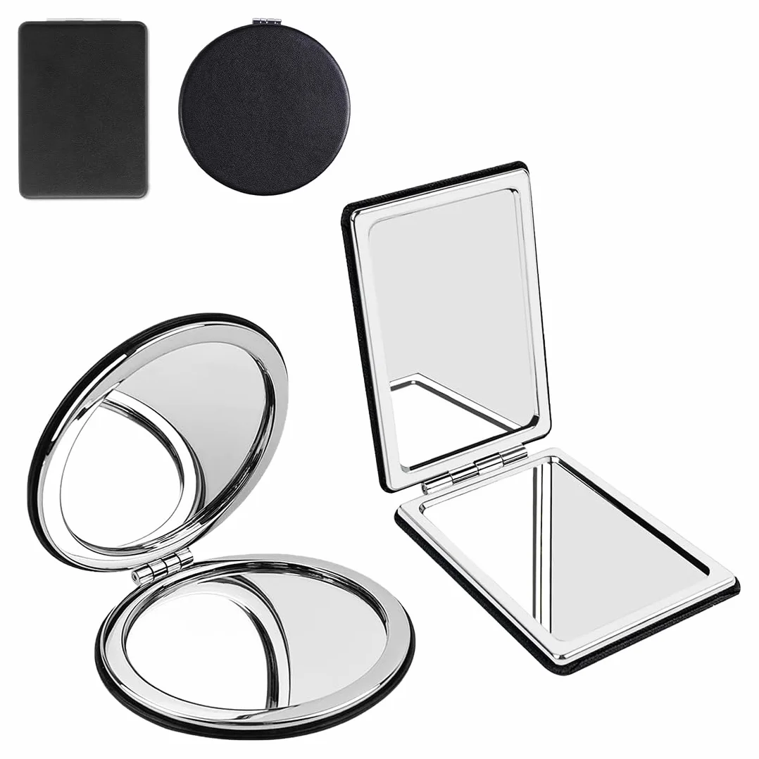 Specchio da Viaggio Portatile con Ingrandimento 2 Lati Trucco Professionale Bifacciale Tascabile