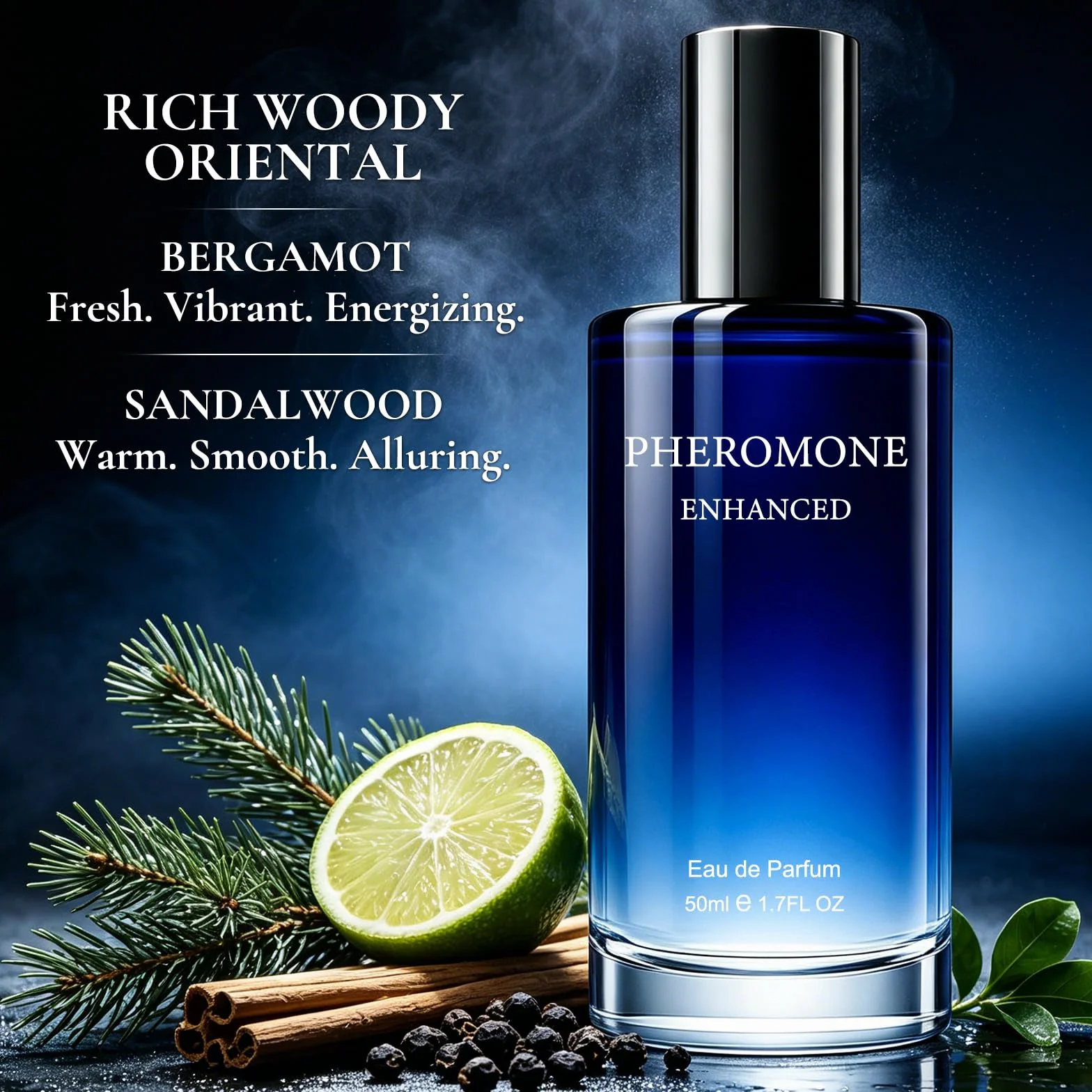 Profumo Uomo Profumi Idee Regalo - 50ml Perfume Uomo Legnoso Regalo Compleanno e Natale, Regali Anniversario per Lui Papà Fidanzato