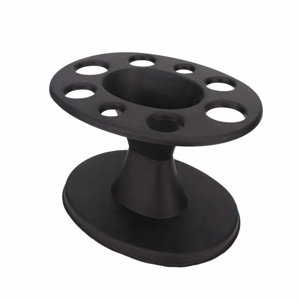 1 Pezzo Portaspazzola per Capelli Supporto In Plastica Nera Espositore Pertinente Pettine per Acconciatura Scaffale per Strumenti di Parrucchiere Accessori