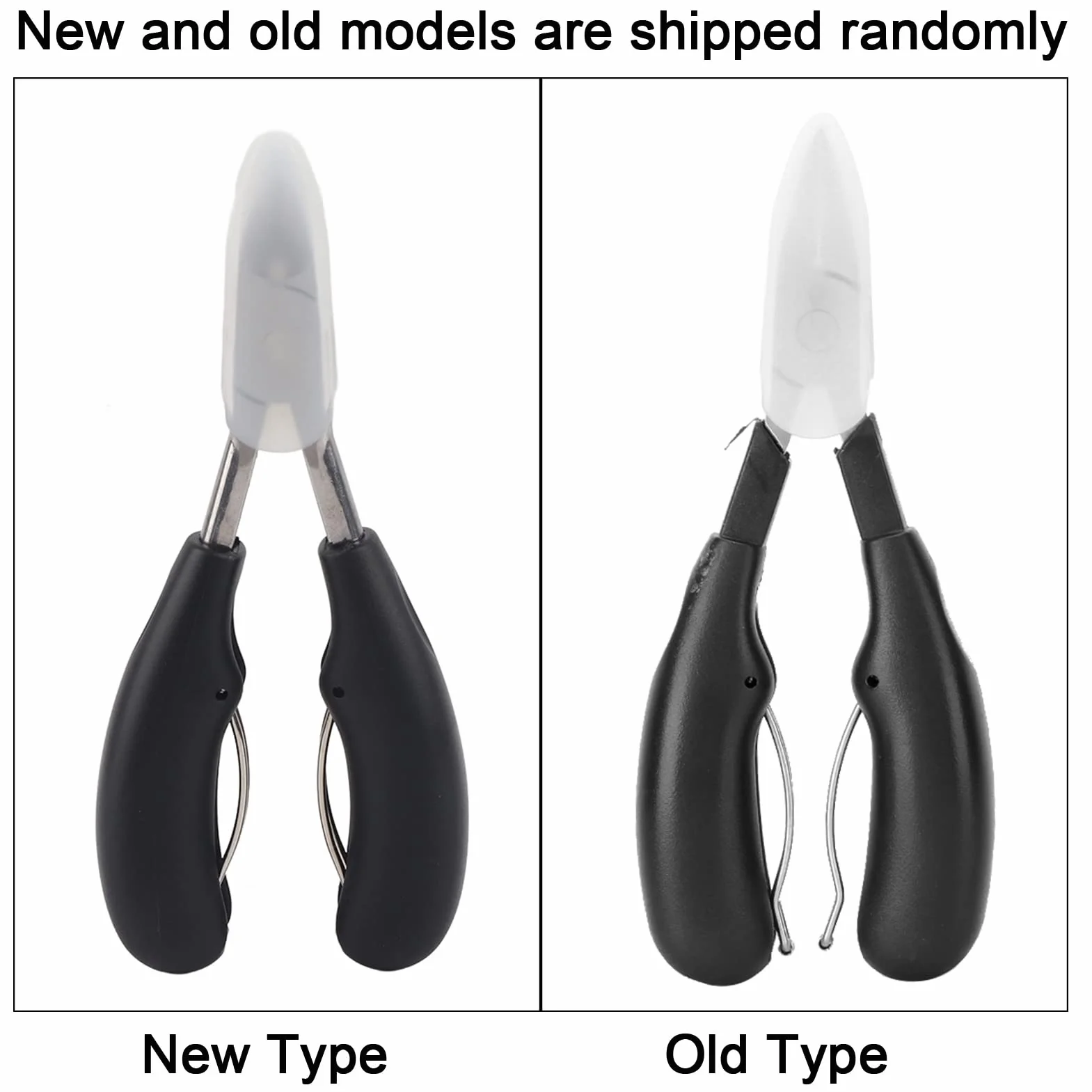 Pinza per Cuticole Professionale in Acciaio Inossidabile per Unghie Incarnite con Manico Ergonomico (BLACK)