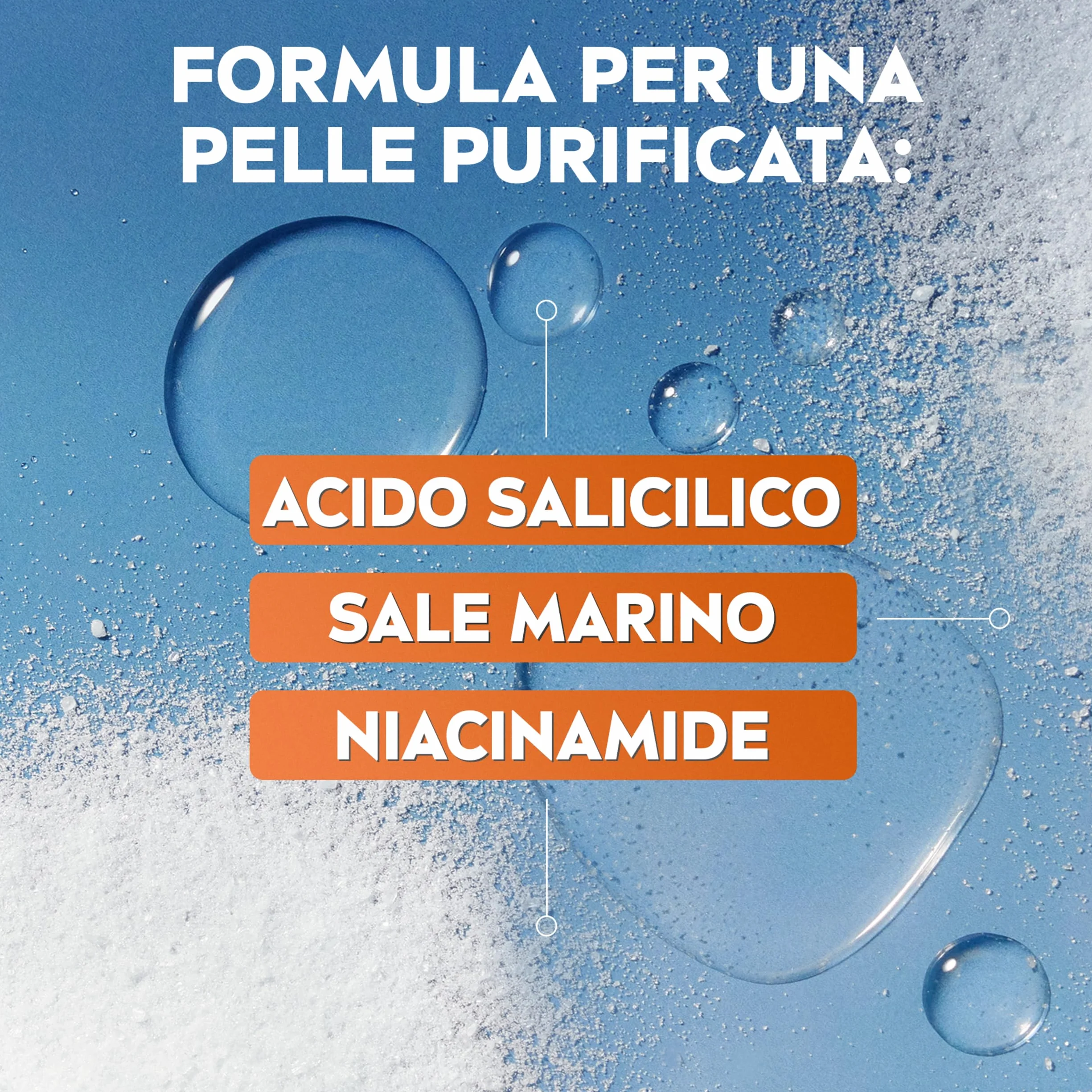 NIVEA Derma Skin Clear Gel Detergente Viso Anti-Imperfezioni 150 ml, Detergente viso pelle grassa e mista con Acido Salicilico, Sale Marino e Niacinamide, Detergente schiumogeno viso purificante