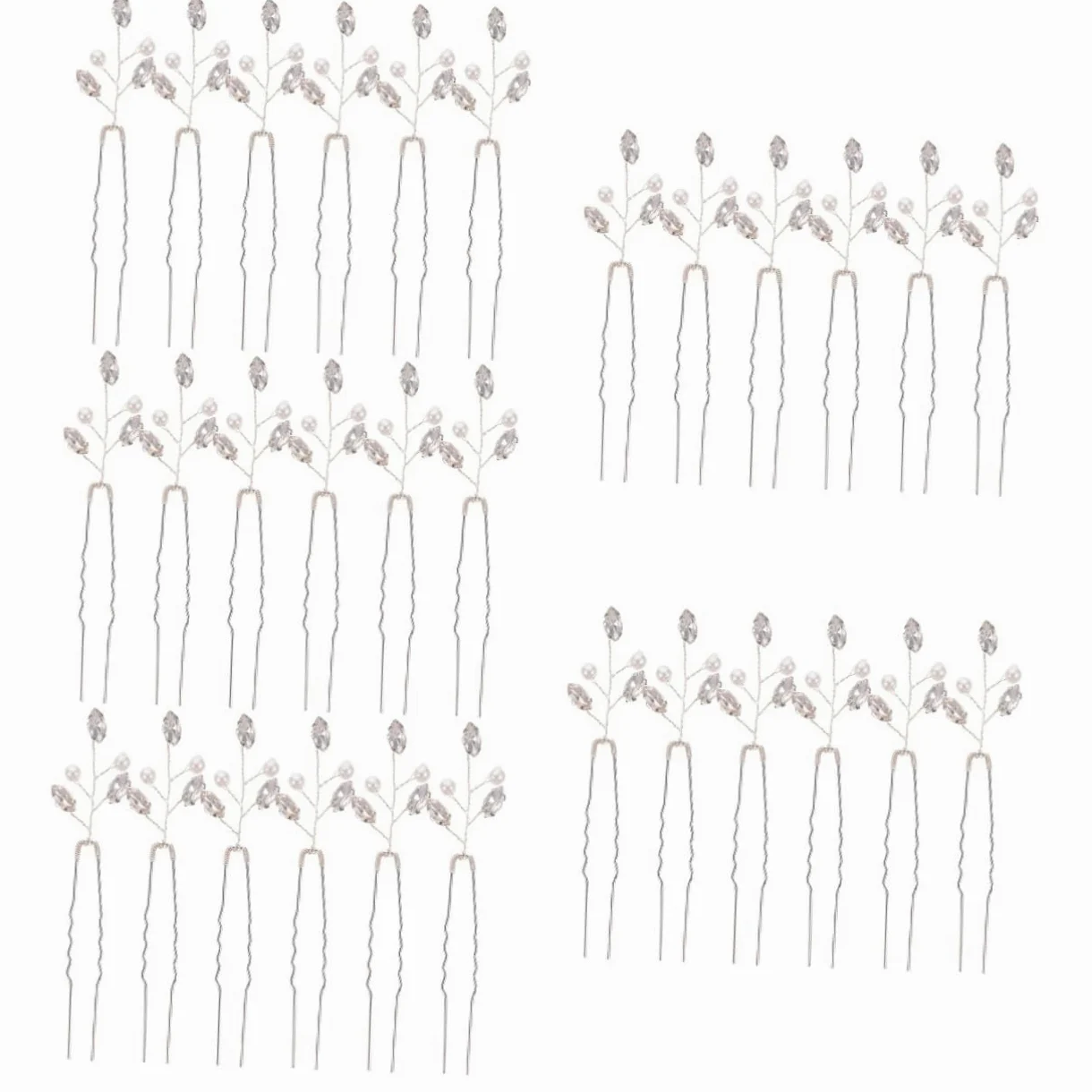 DOITOOL 30pezzi Fermagli Per Nuziali Con Strass Eleganti Hairpins Per Sposa e Cerimonie Accessori Per Acconciature Da Donna e Ragazze