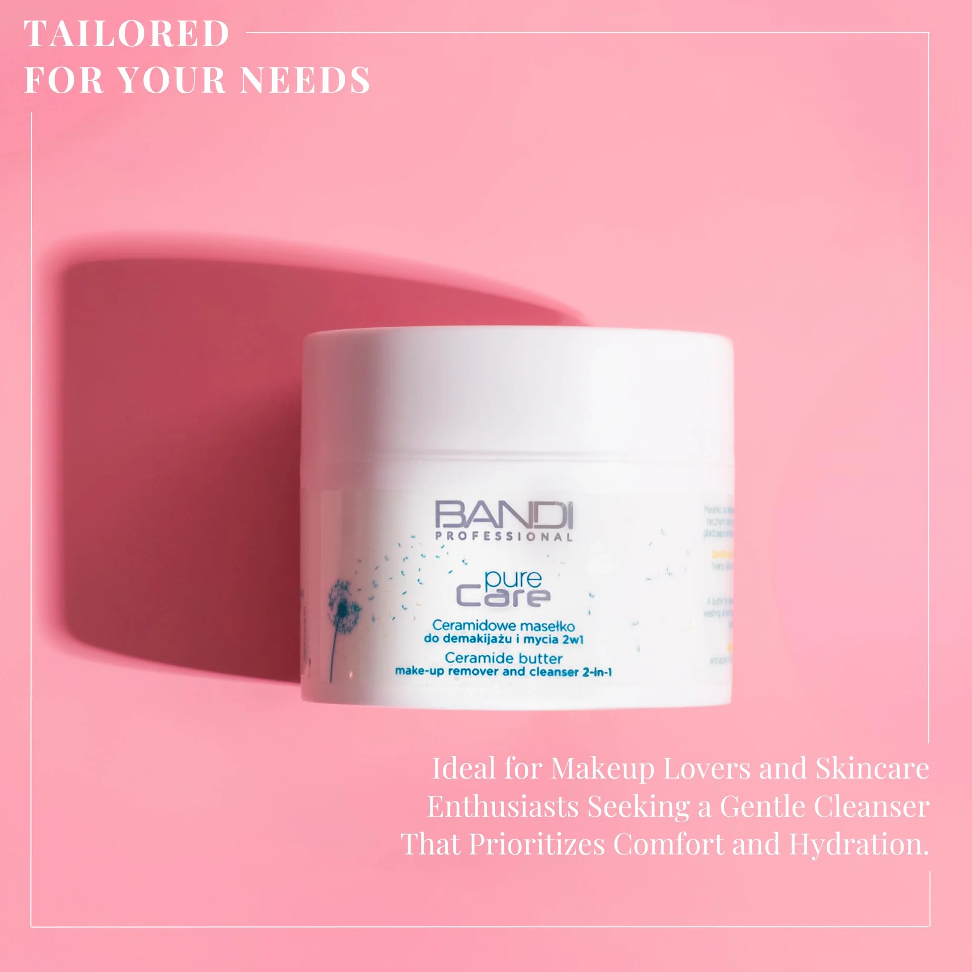 Bandi - Burro Struccante e Detergente Viso 2-in-1 Balsamo Struccante Per Occhi e Viso Crema Idratante Pulizia Viso Struccante Burro Adatto a Tutti i Tipi di Pelle