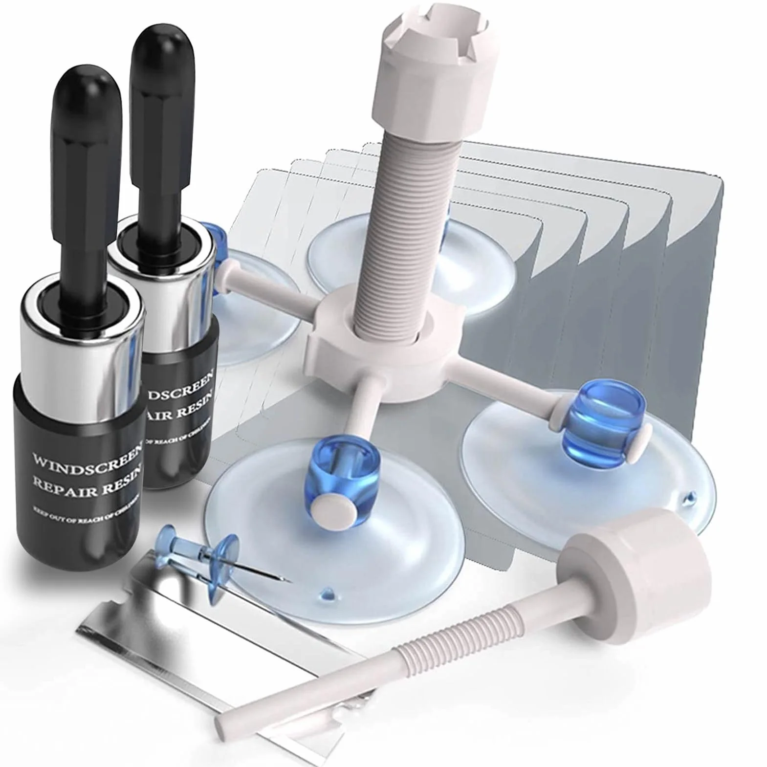 Kit Riparazione Vetri Parabrezza, Resina Liquida per Crepe, Accessori Esterni Auto