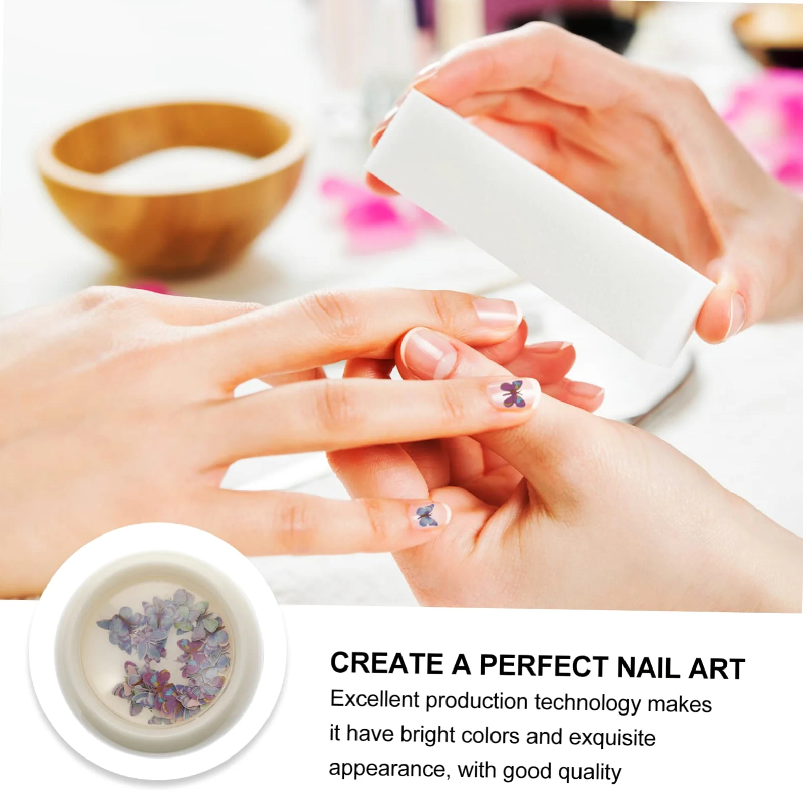 3 Set Decorazioni Per Unghie Sequins Per Nail Art Per Matrimonio E Speciali Materiale Sicuro Per Unghie Varietà Stili Per Preferenza 6 Scatole*3