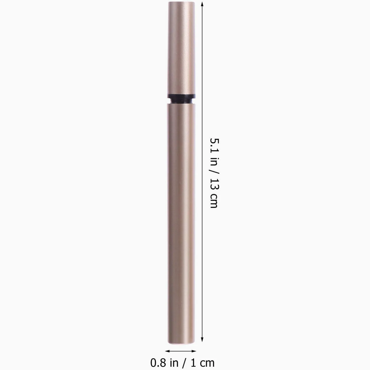 Tubo Eyeliner Ricaricabile da 1ml in Plastica Oro, 5 Pezzi | Contenitore Vuoto per Riempimento Diy, Formato Tascabile, Adatto a Grossisti e Rivenditori Cosmetici