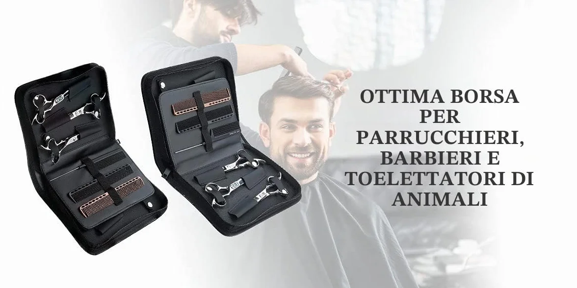 PERFEHAIR Grande borsa per attrezzi da parrucchiere, forbici da barbiere
