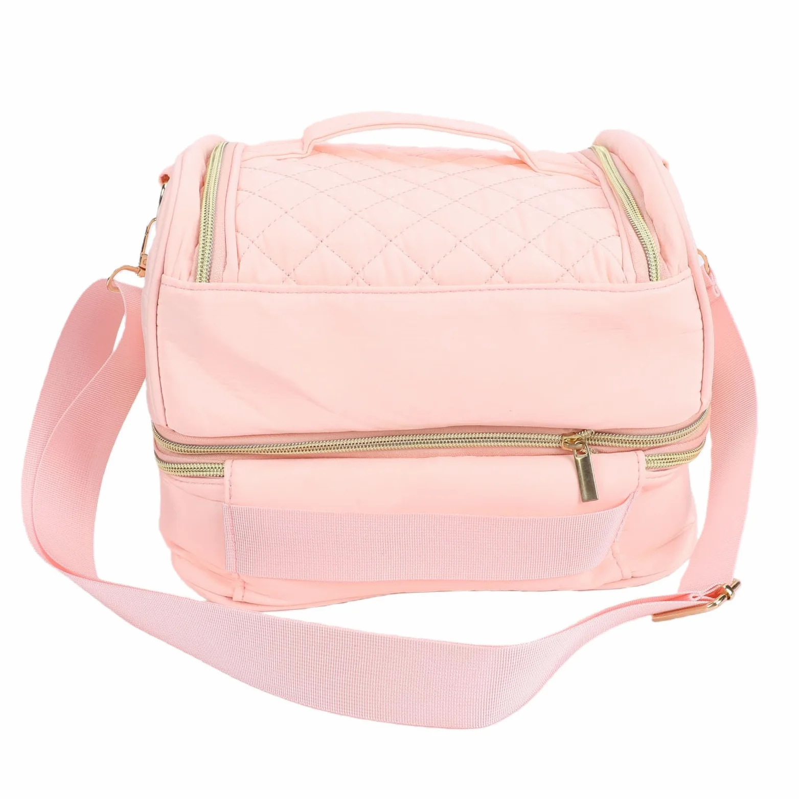 Generic Borsa Organizer per Smalti con Tracolla Regolabile, Impermeabile, a Doppio Livello, per Professionisti delle Unghie