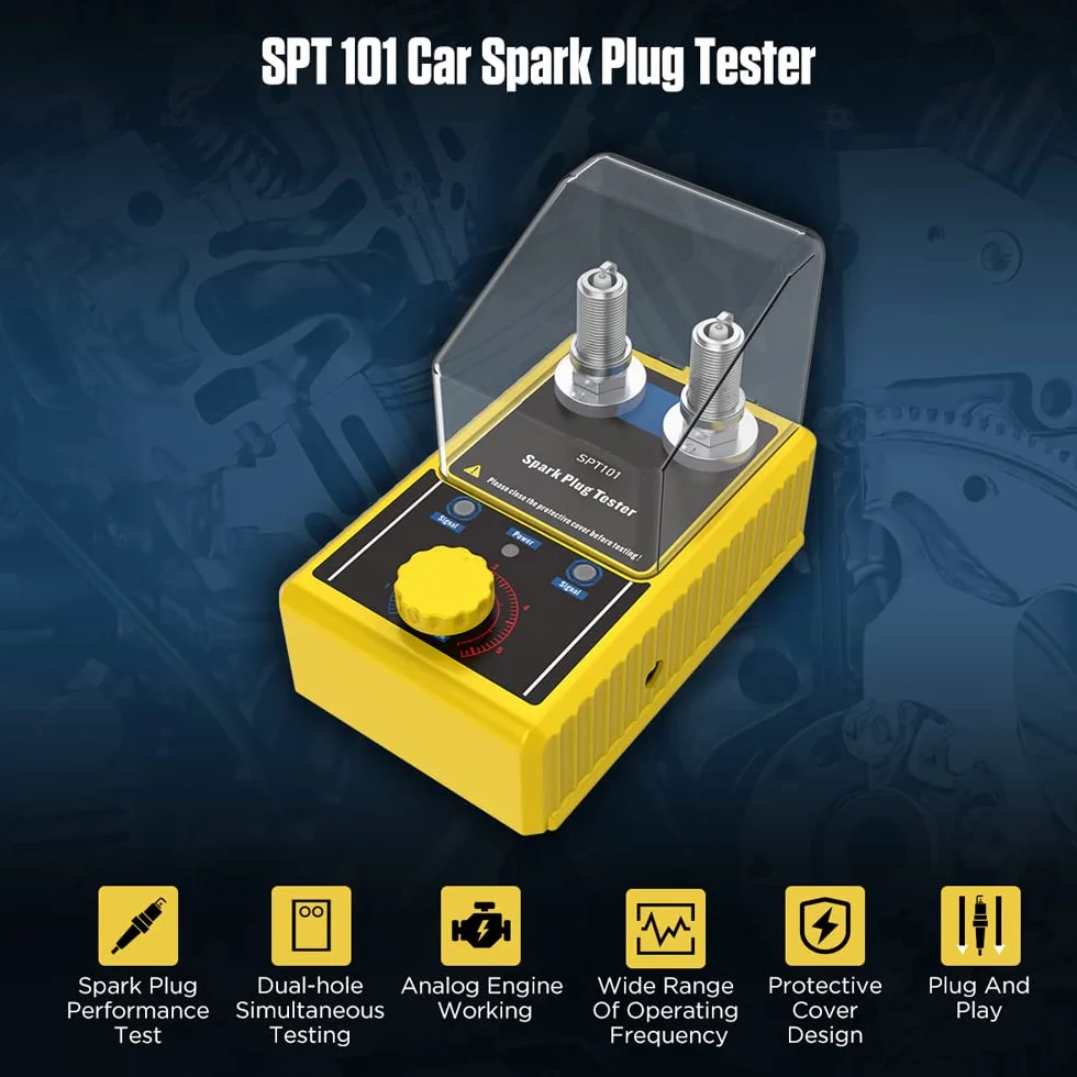 Candela Tester a Doppio Foro Accensione Strumento 0-6000 giri/min 110 V 12 V