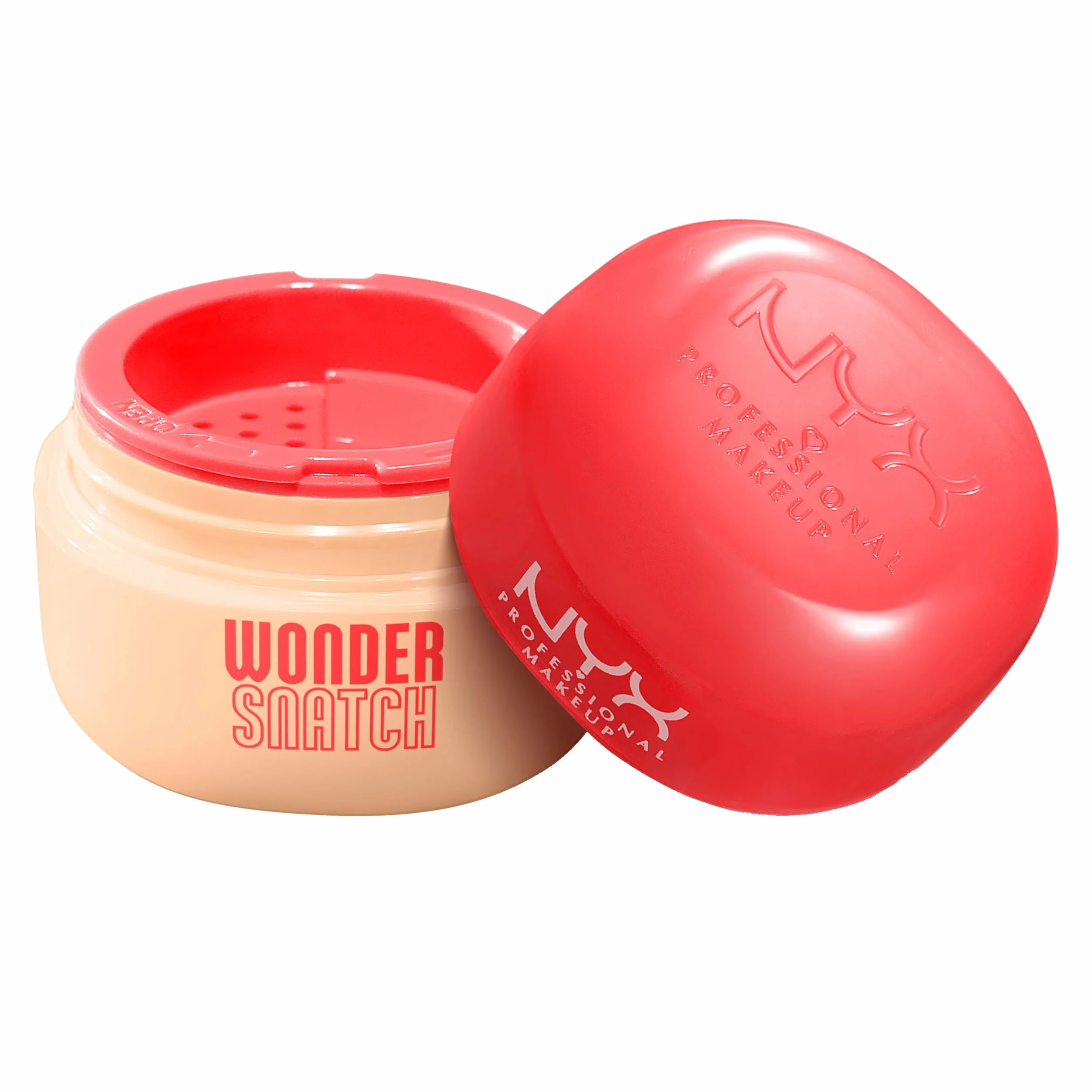 NYX Professional Makeup Polvere Libera Fissante, Finish Glow a Lunga Tenuta, Formula Arricchita con Peptidi e Tè Verde, Wonder Snatch Powder, Peach Posse, 6 g