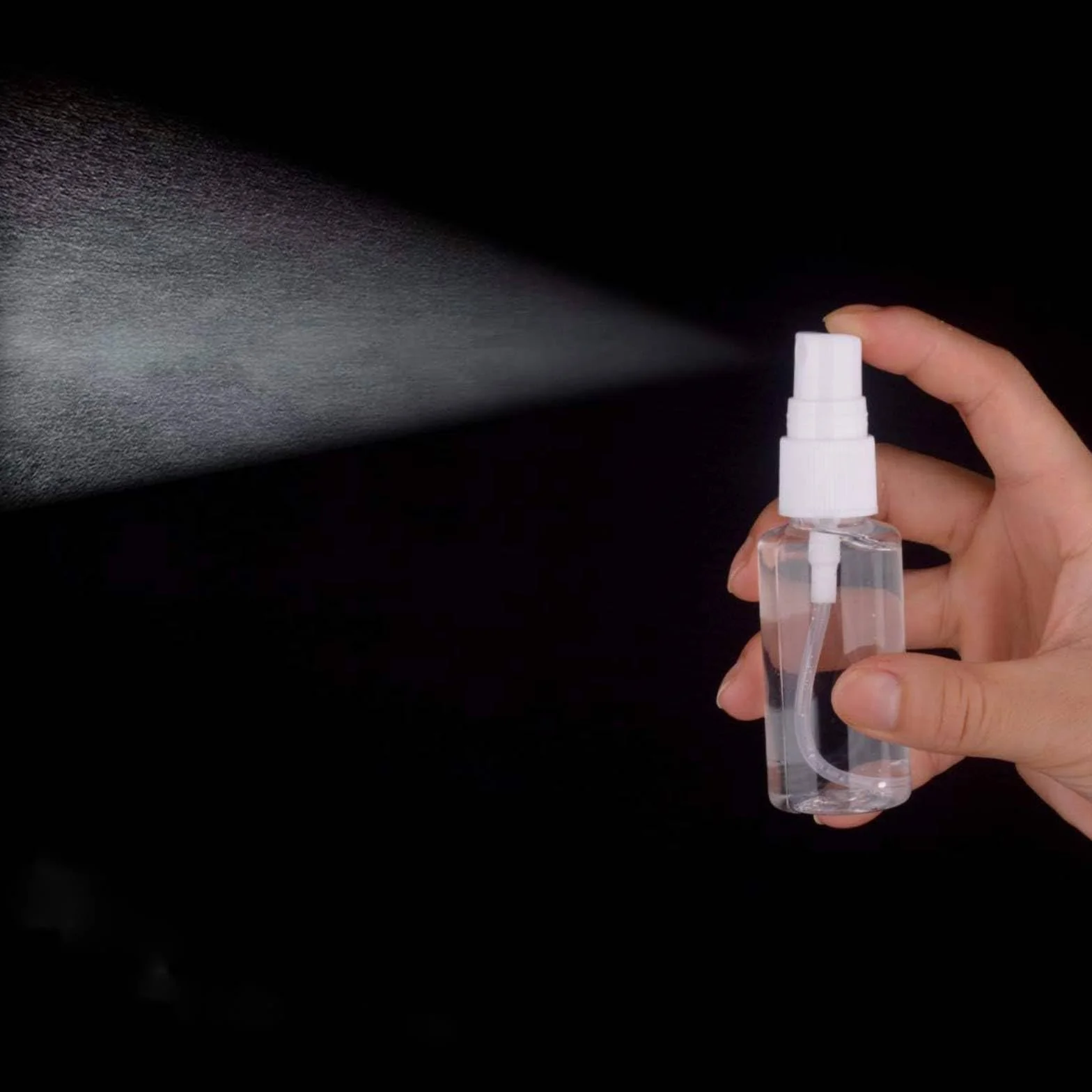 Flaconi Spray 4 Pezzi 50ml, Flacone Spray Vuoto Mini Ricaricabile, Plastica Trasparente per Viaggi